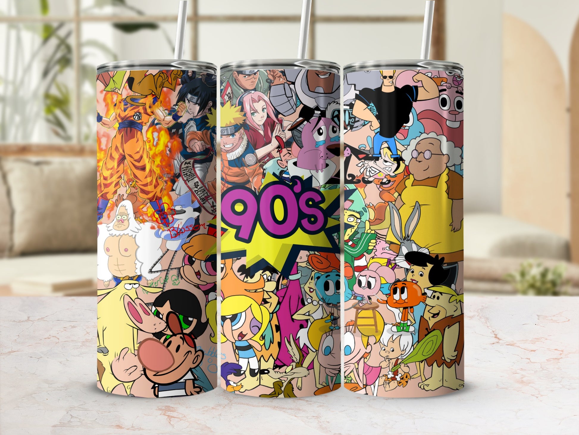 Colorful 90s Retro Cartoons Design Tumbler