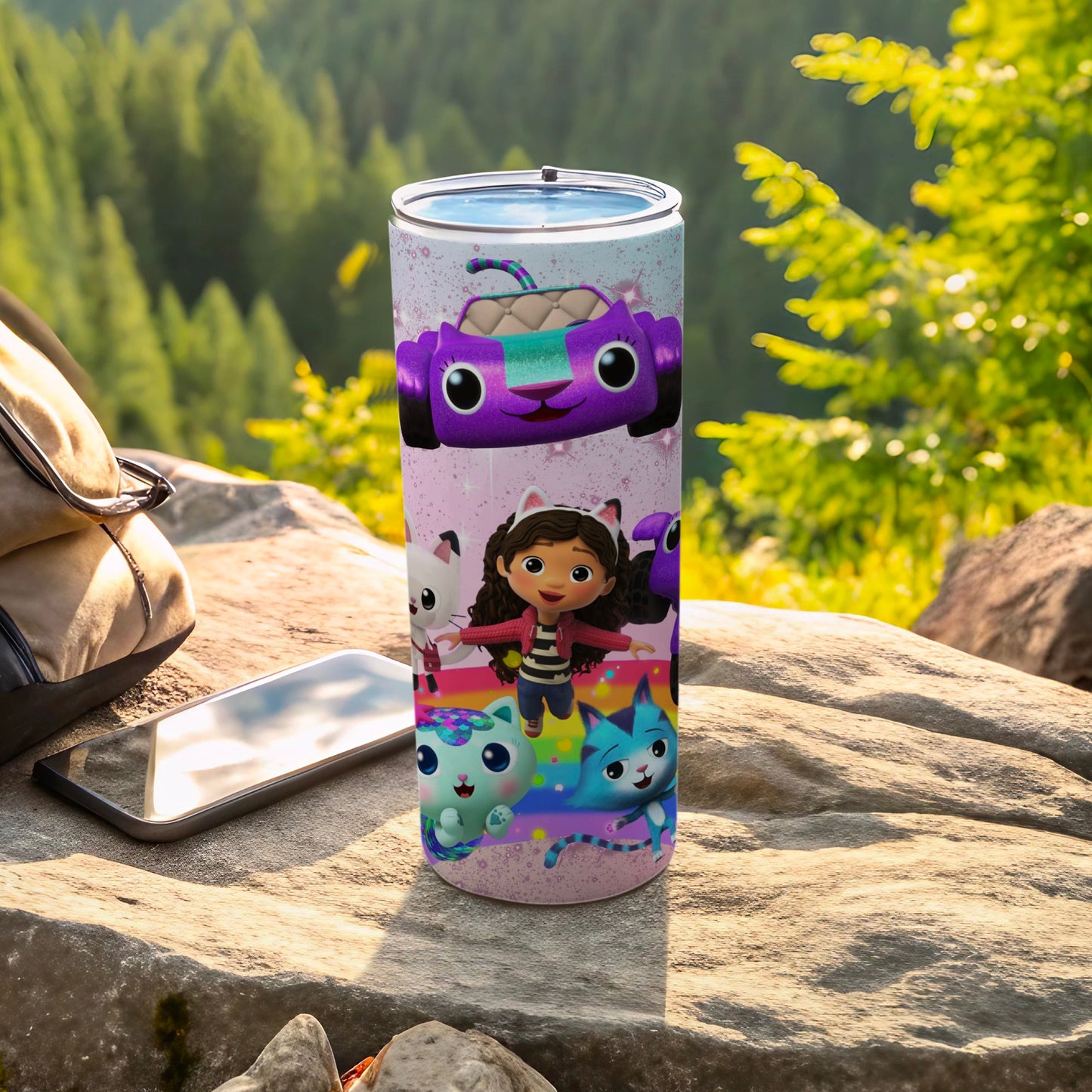 Colorful Kids Tumblers with Cute Cartoon Characters