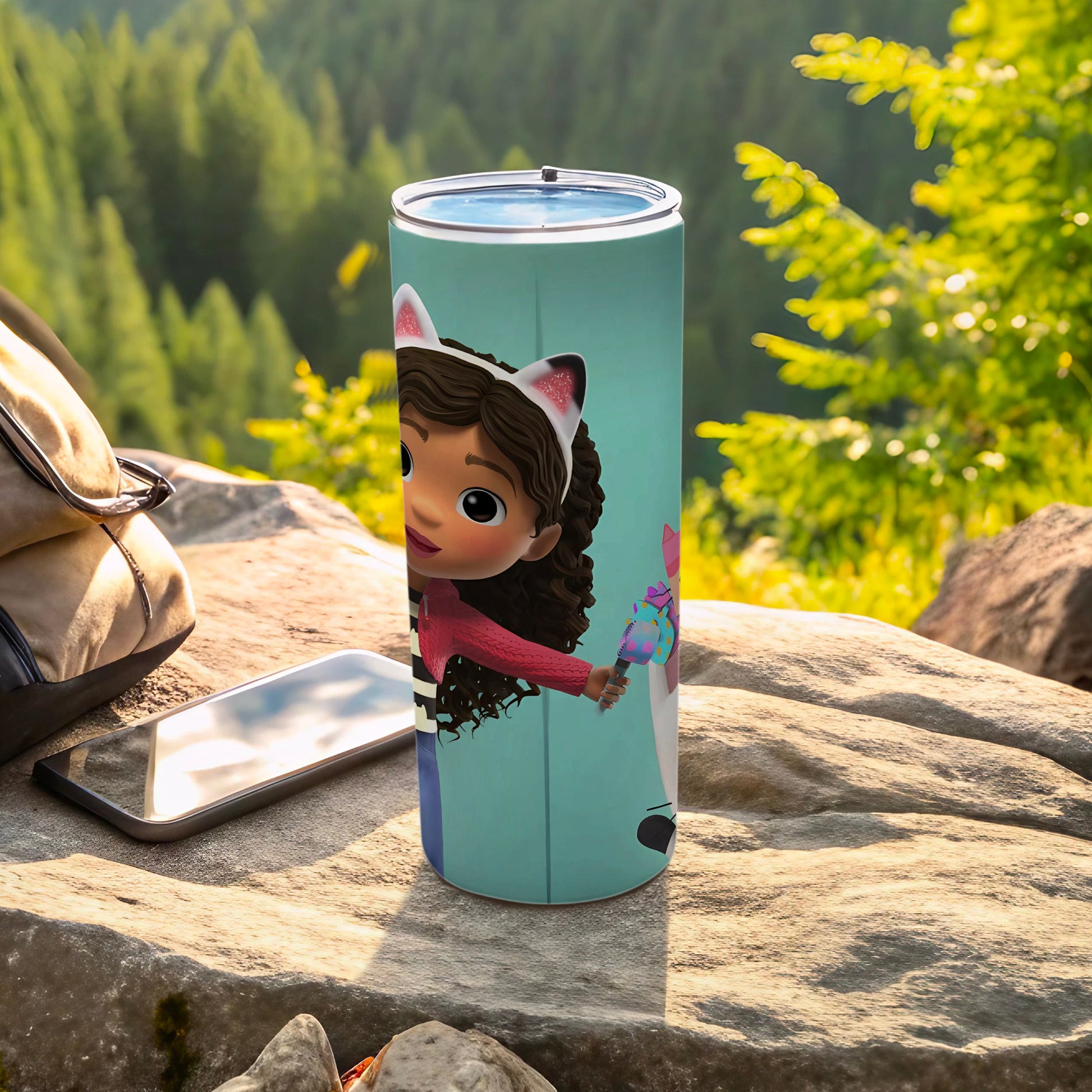 Animated Character Design Portable Travel Tumbler