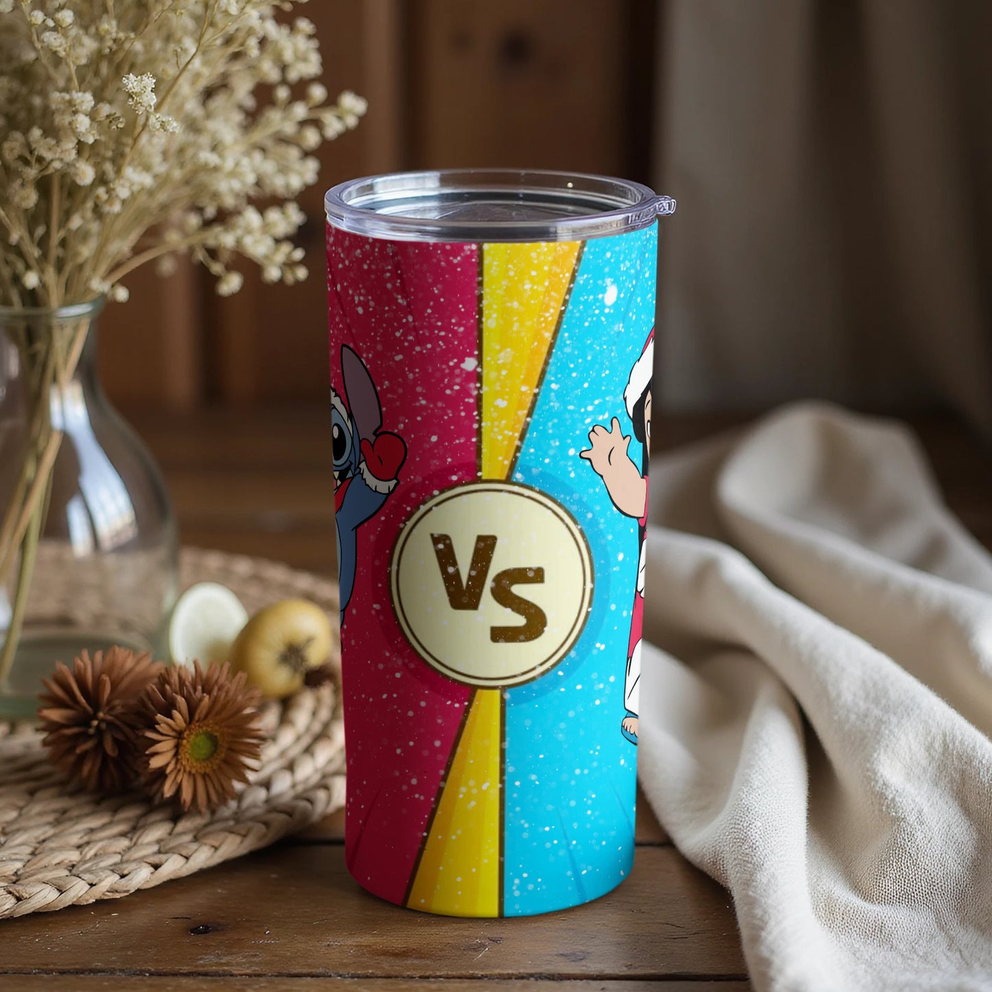 Colorful Cartoon Character VS Theme Tumbler Product