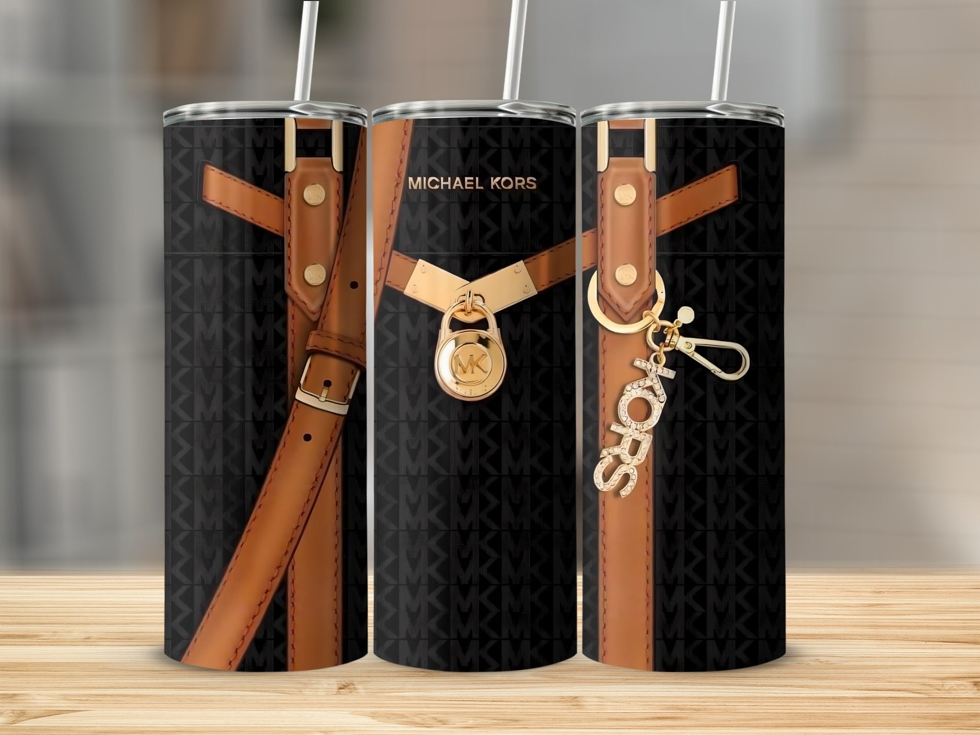 Stylish Michael Kors Detailed Print Tumbler Design