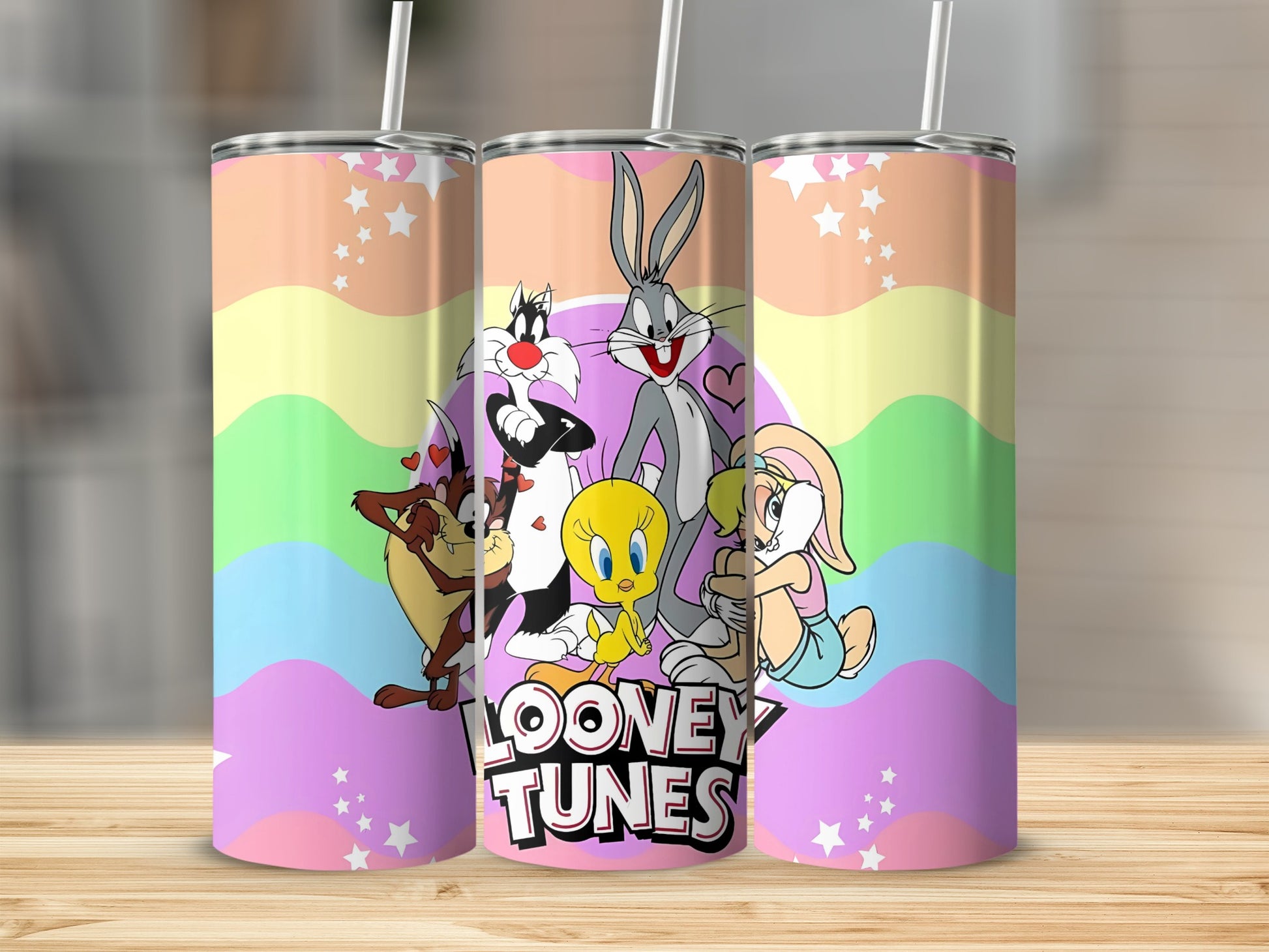 Looney Tunes Illustrated Characters Tumbler Cup