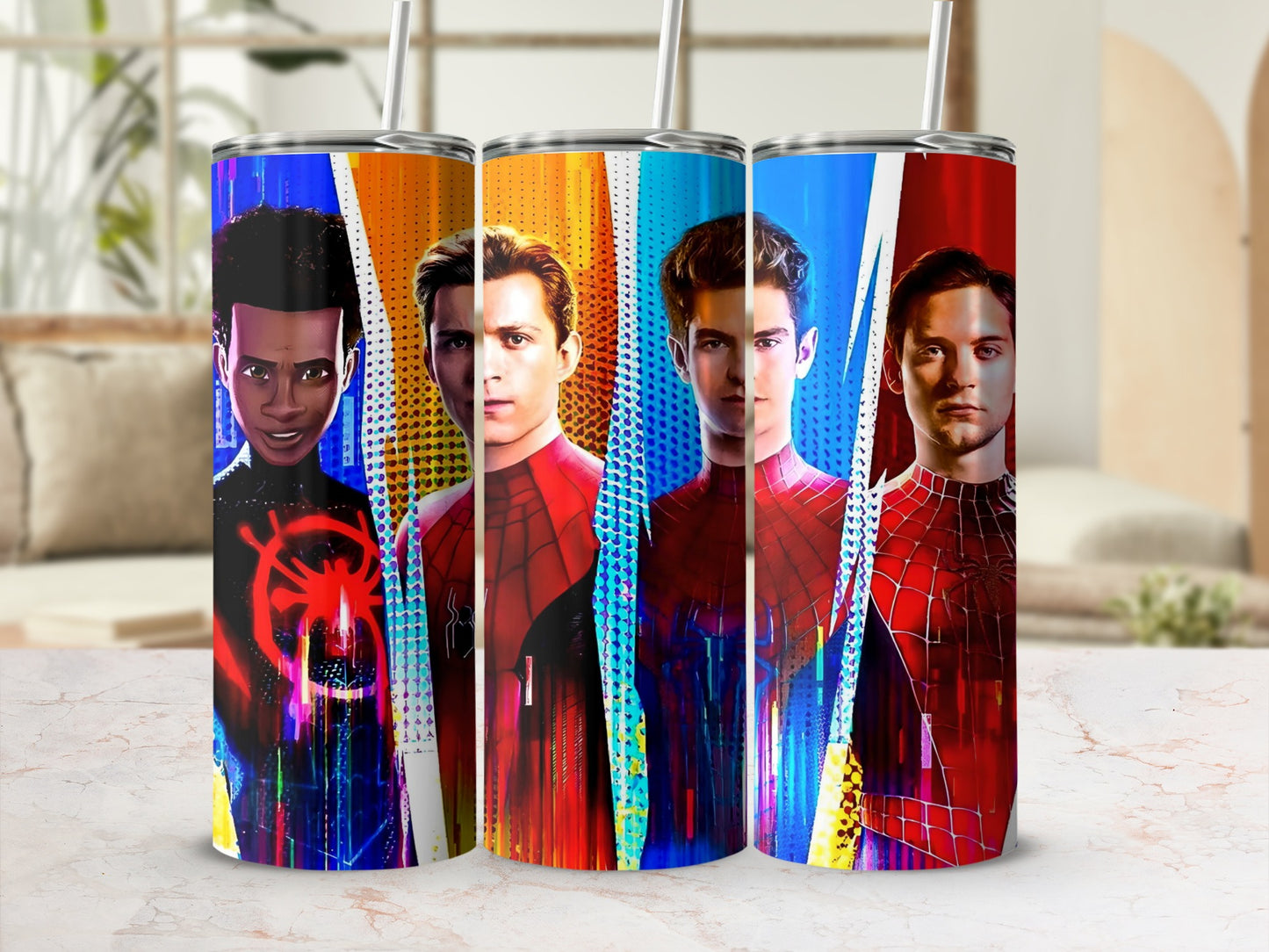 Spider Heroes Insulated Tumbler 20 oz with Straw
