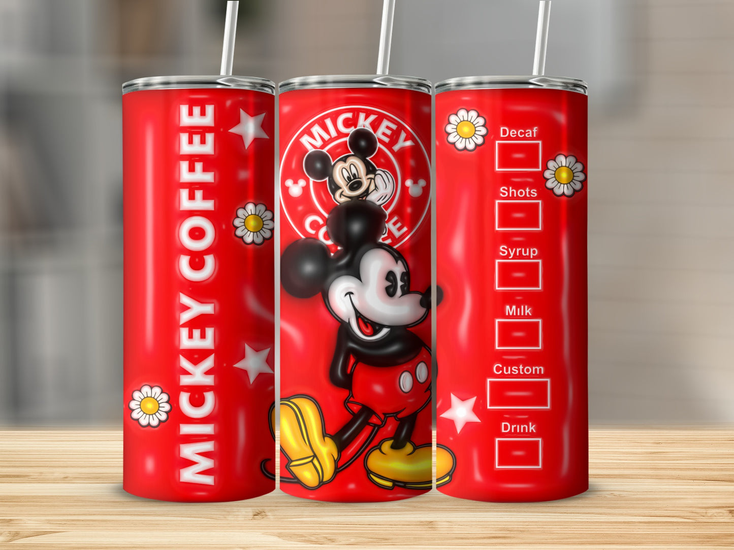 Mickey Coffee Tumbler with Custom Drink Options