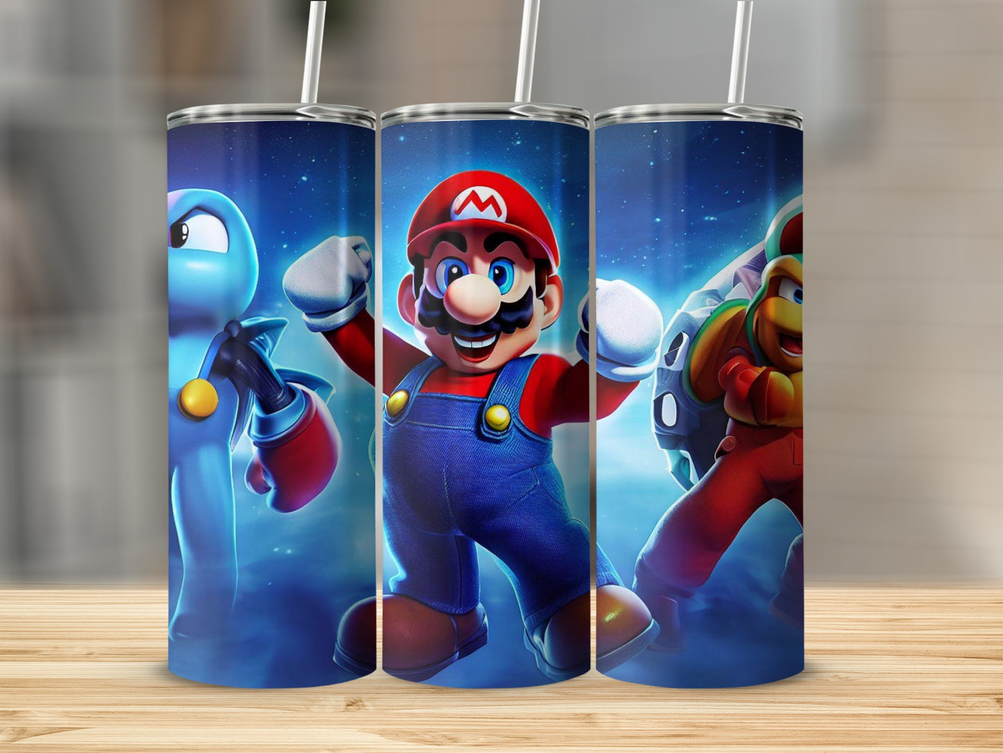 Video Game Characters Stainless Steel Tumbler Set
