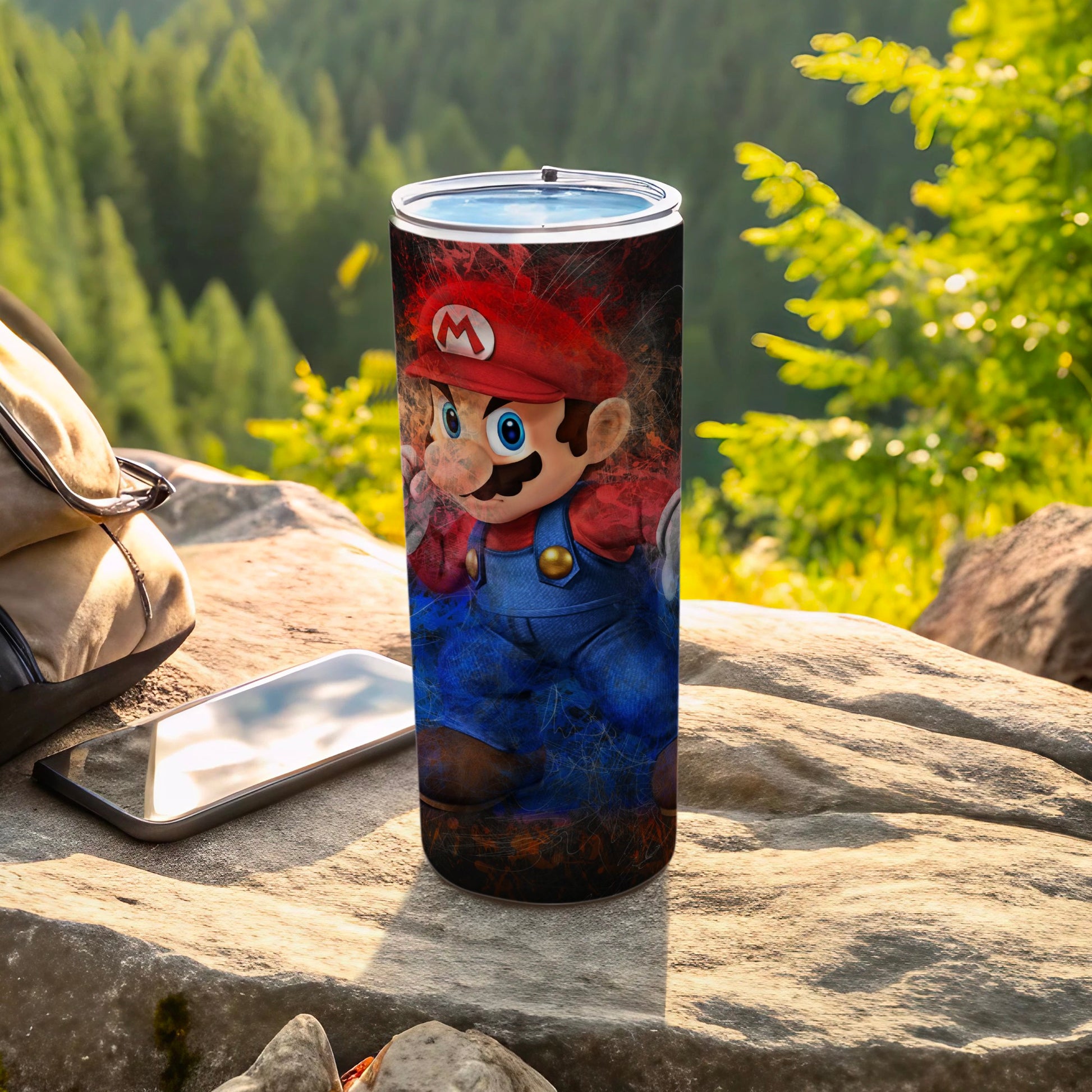 Vibrant Cartoon Character Insulated Travel Tumbler