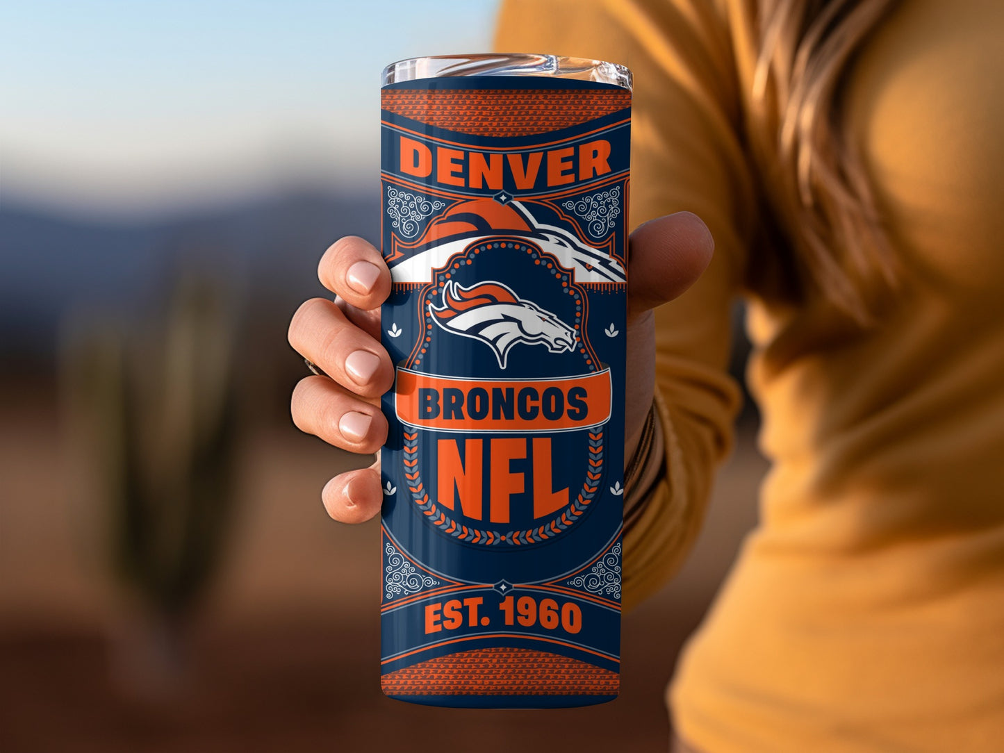 Denver Broncos NFL Vintage Style Est. 1960 Team Tumbler