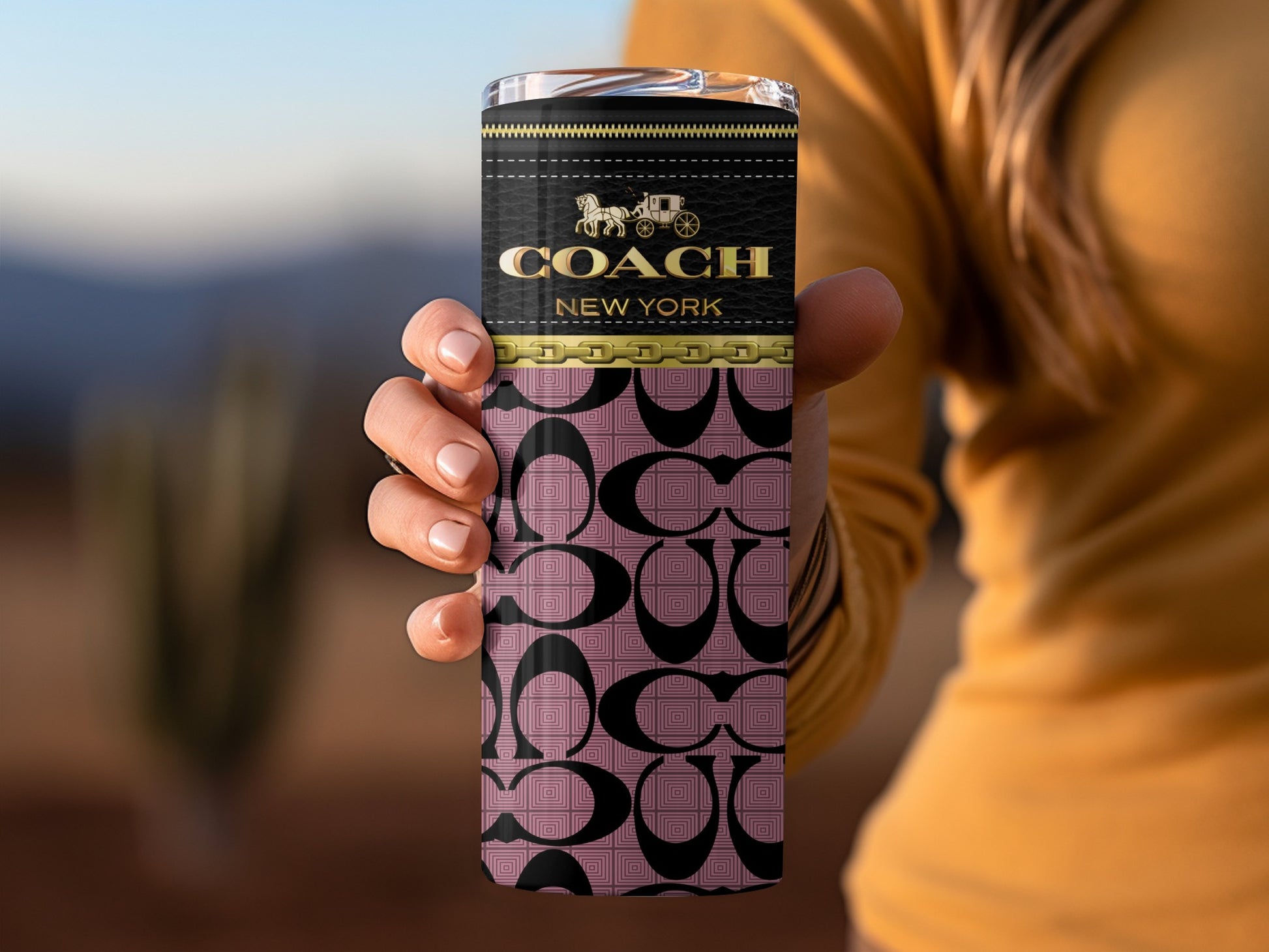 Coach New York Patterned Insulated Drinkware Tumbler