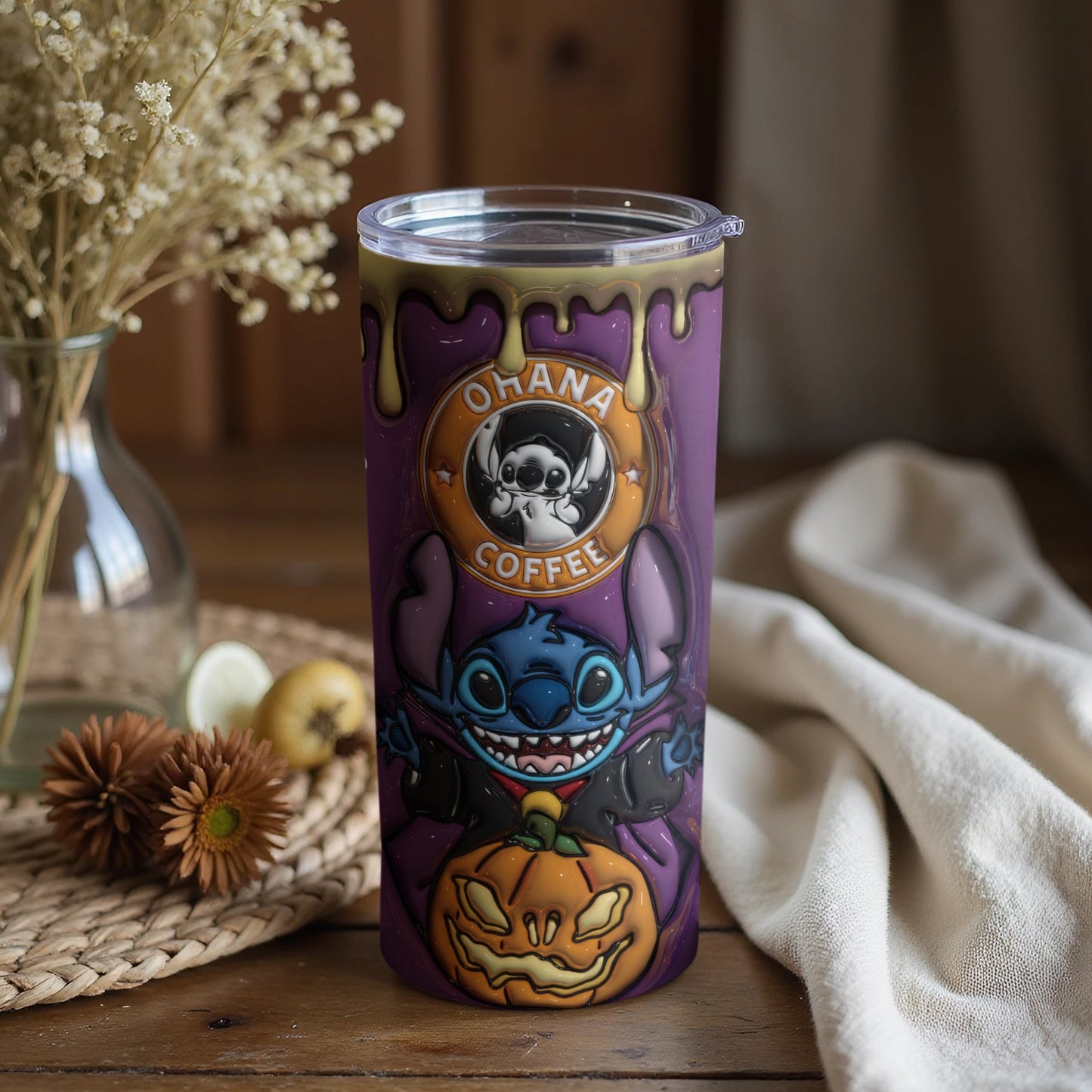 Ohana Coffee Halloween Themed Drinkware Accessory