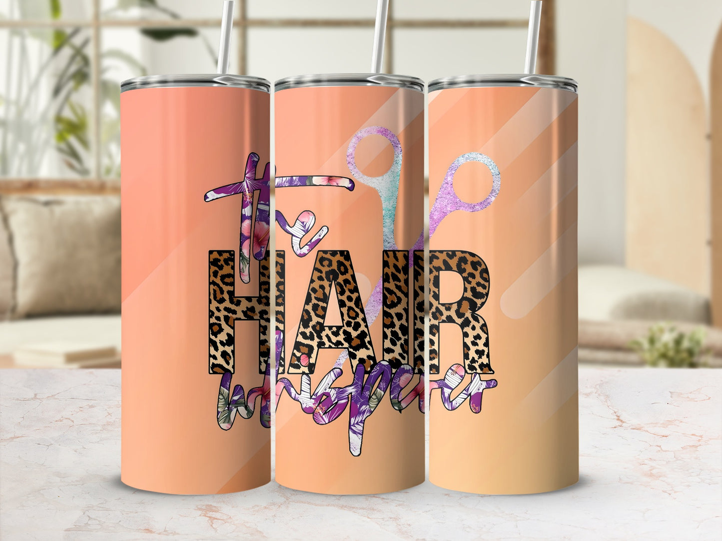 Fun Hairstylist Art Tall Tumbler for Stylish Beverages