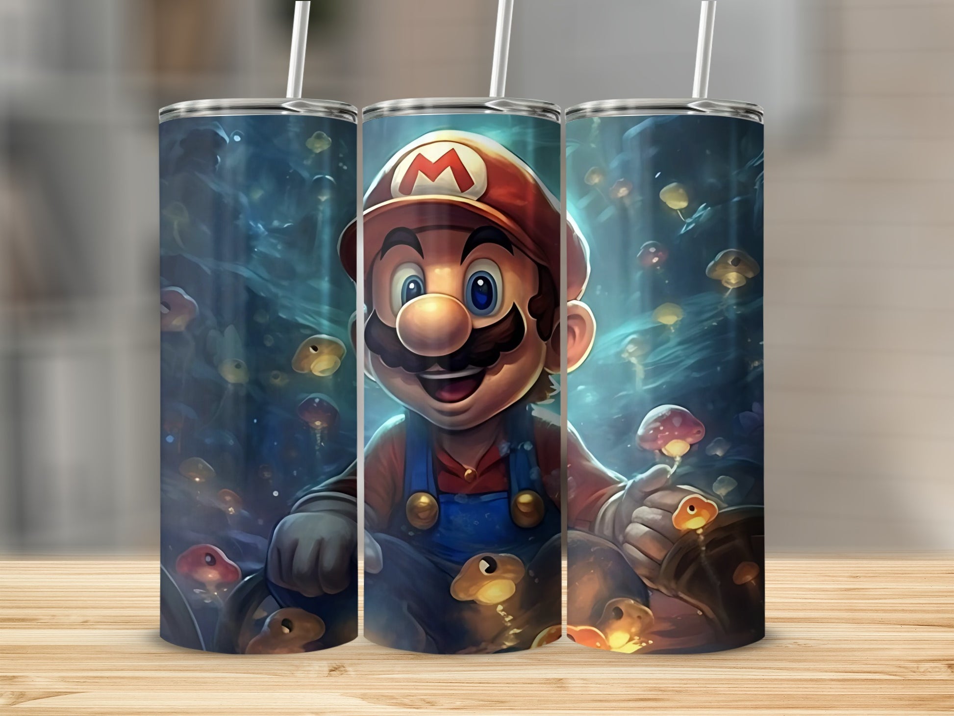 Super Mario Fantasy Art Adventure Tumbler