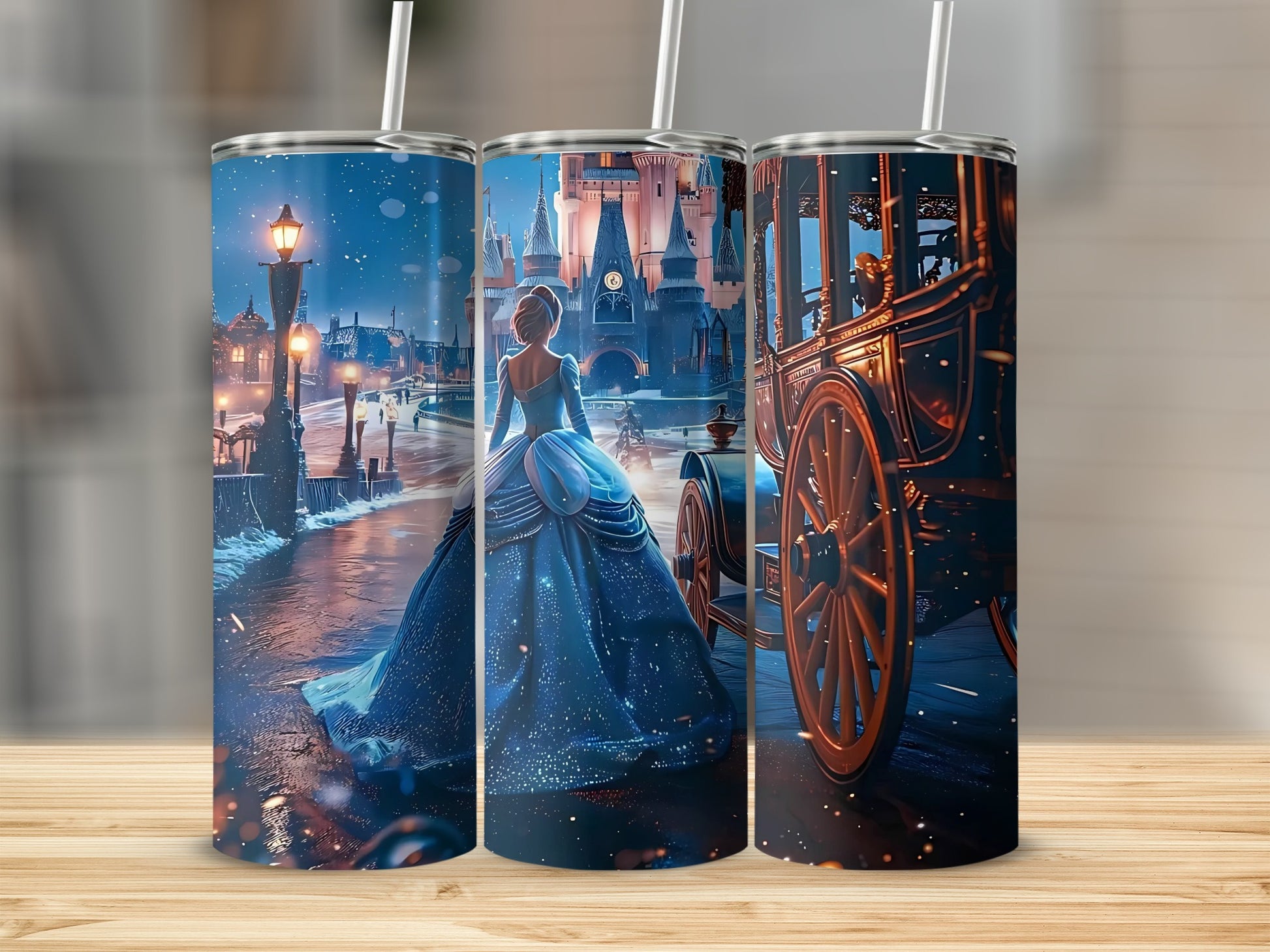 Cinderella Inspired Magical Night Tumbler Cup