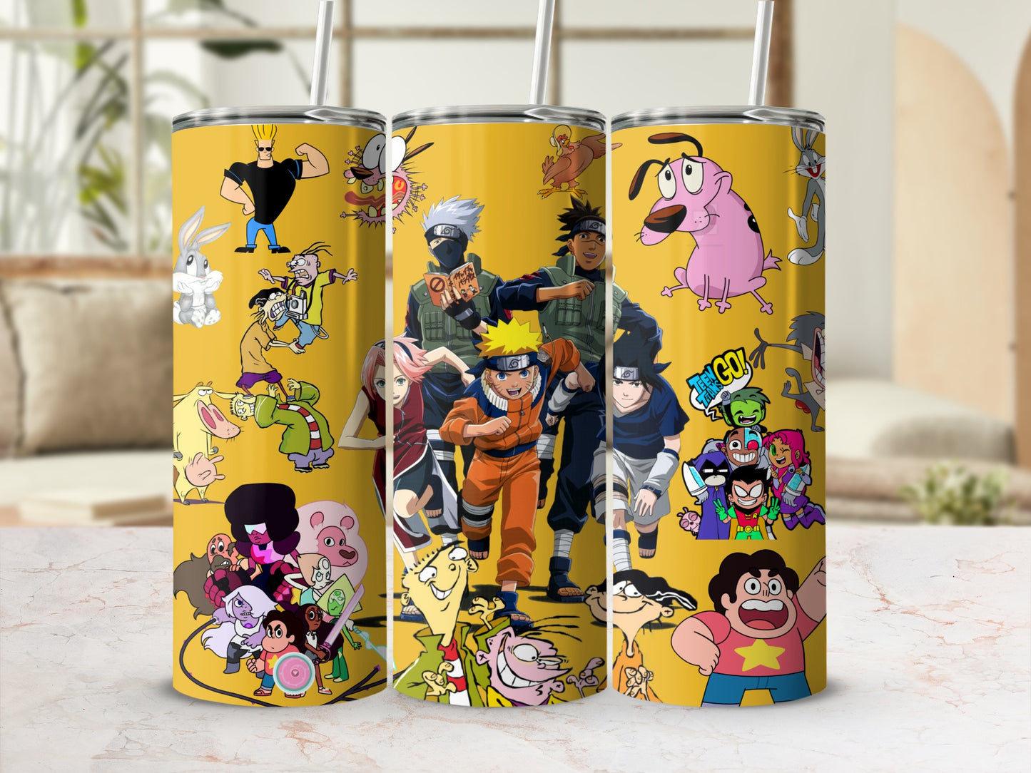 Cartoon Character Inspired Tumbler for Anime Lovers