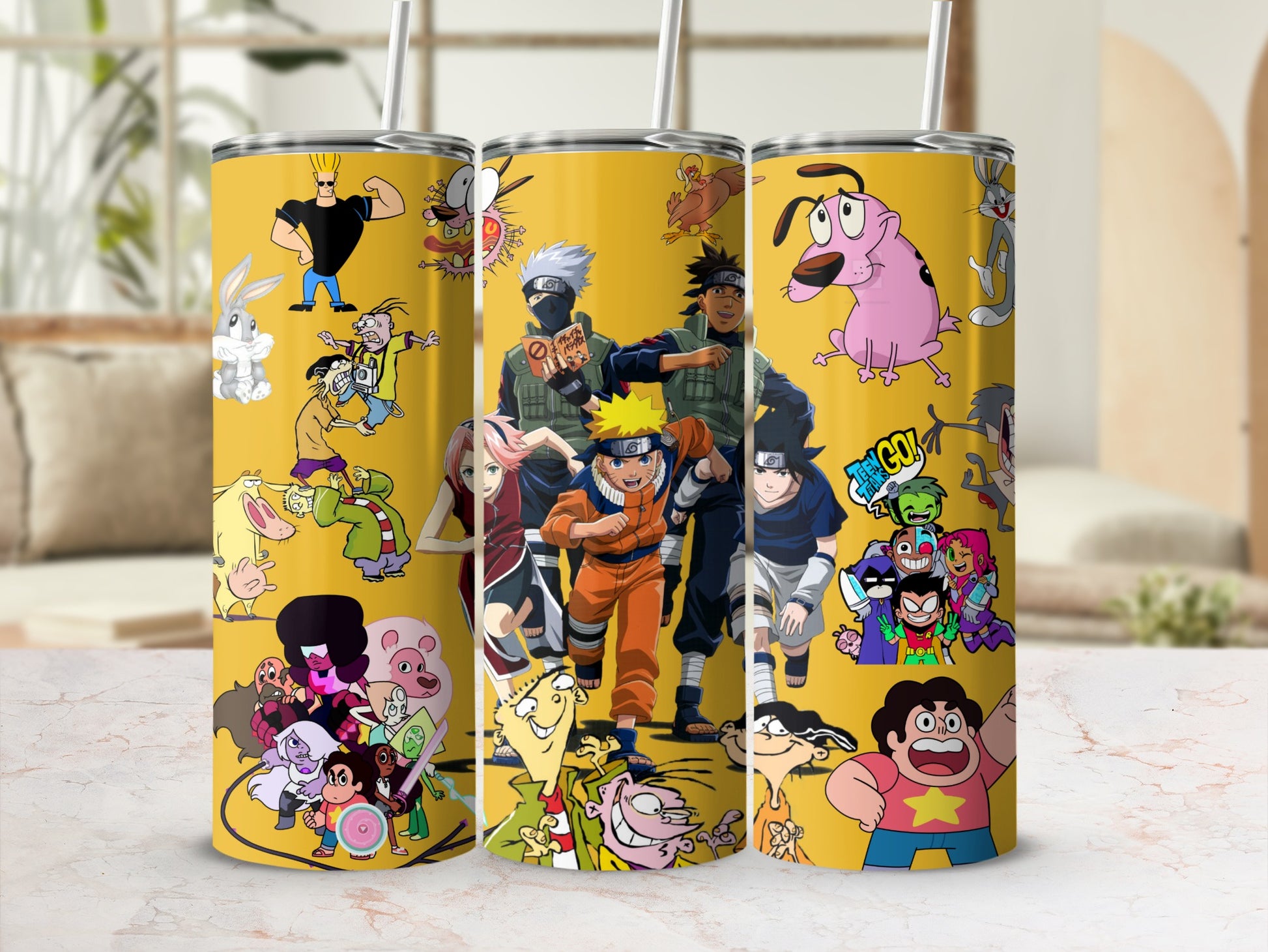 Cartoon Character Inspired Tumbler for Anime Lovers