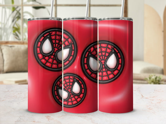 Marvel Inspired Red Spider Design Tumbler 20 oz