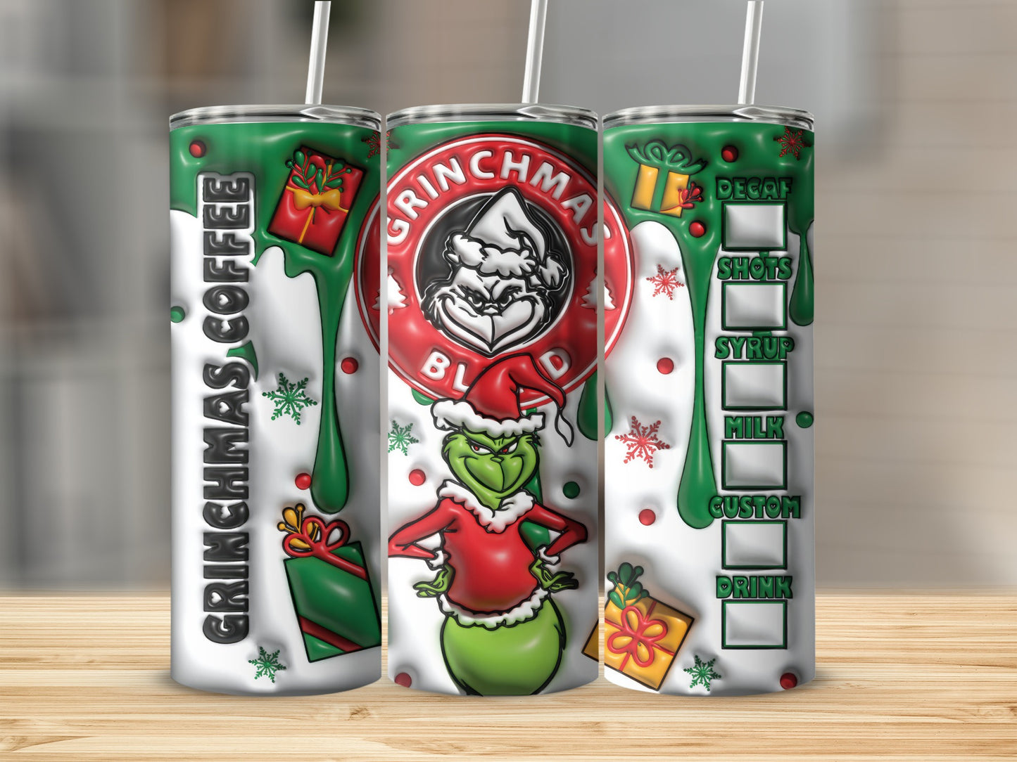 Grinchmas Coffee Customizable Holiday Tumbler Cup