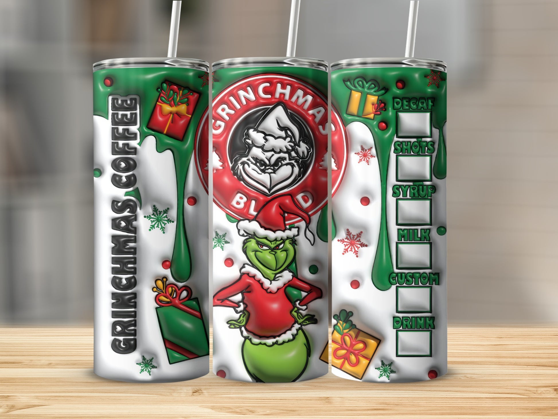 Grinchmas Coffee Customizable Holiday Tumbler Cup