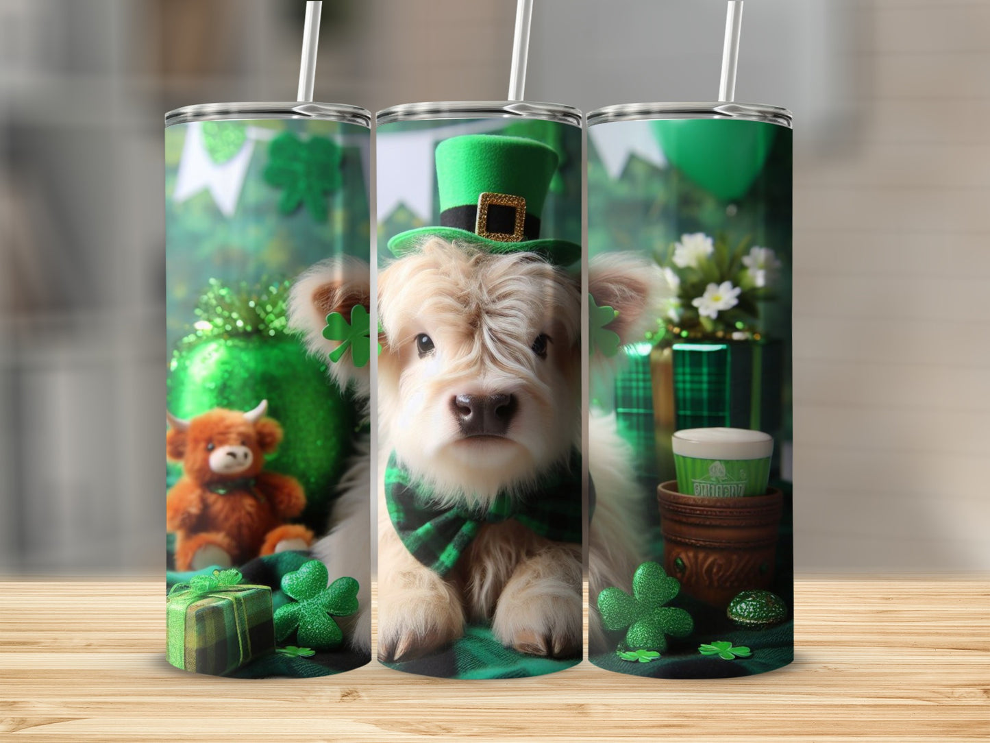 Adorable Puppy St Patrick's Day Celebration Tumbler