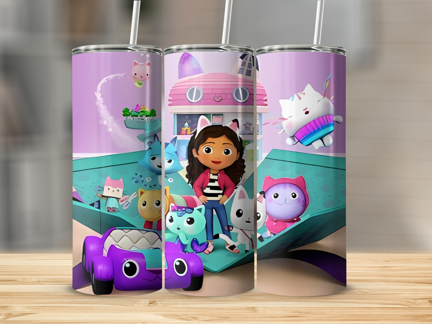Cute Animated Characters Design on Drinkware Product