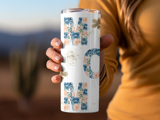 Floral MOM Insulated Travel Tumbler 20oz
