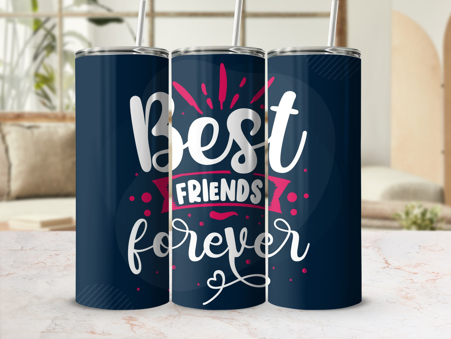 Best Friends Forever Tumbler Travel Mug Gift