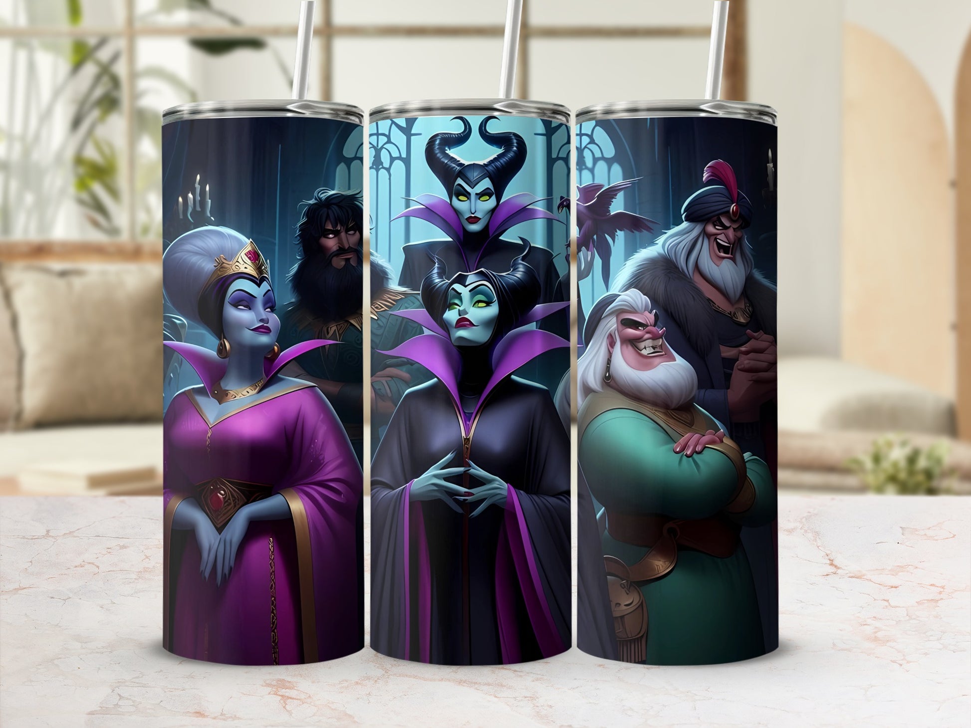 Villainous Characters Scene Custom Design Tumbler