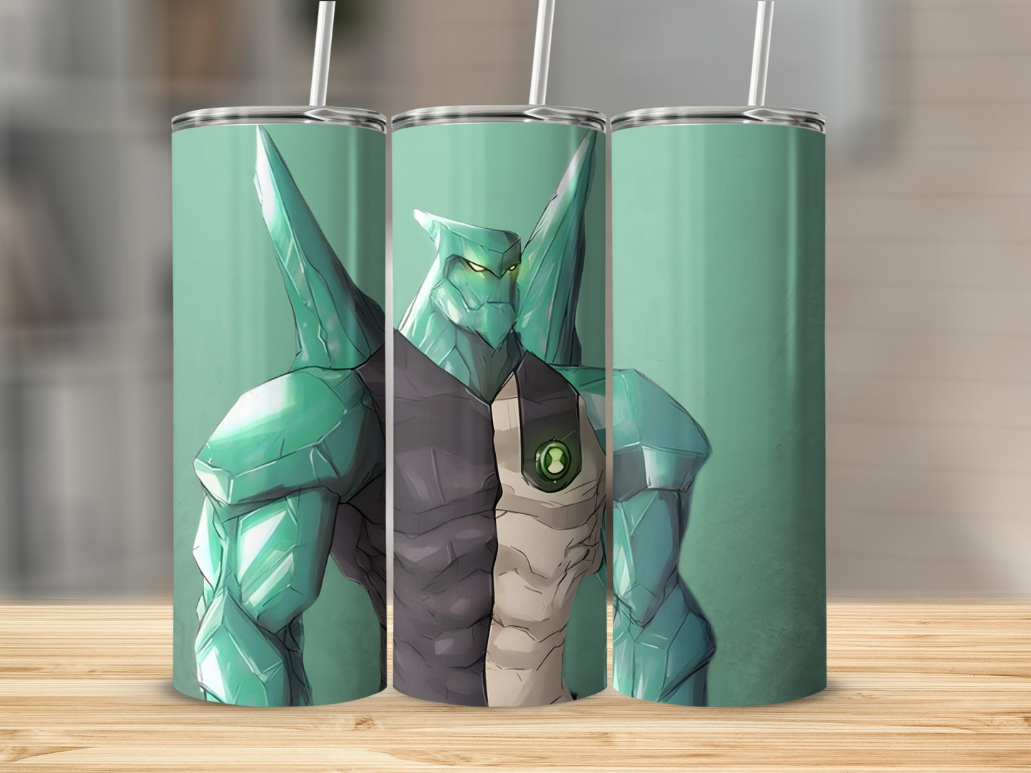 Ben 10 Diamondhead Superhero Character Illustration Tumblers