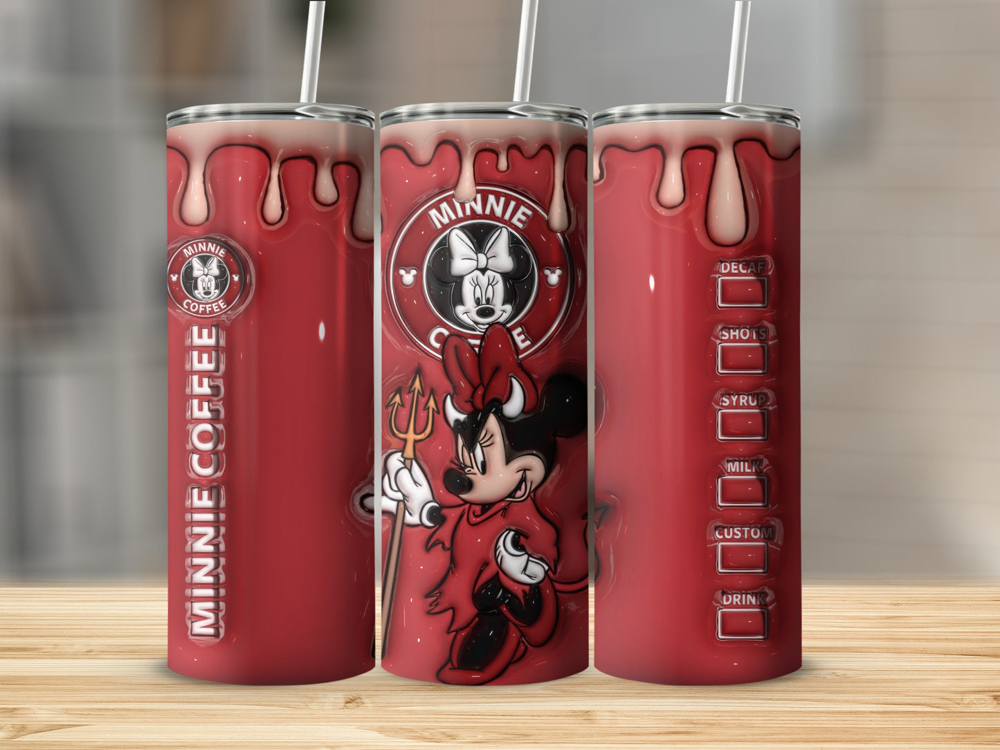 Stylish Minnie Coffee Devils Drinkware Design Cup