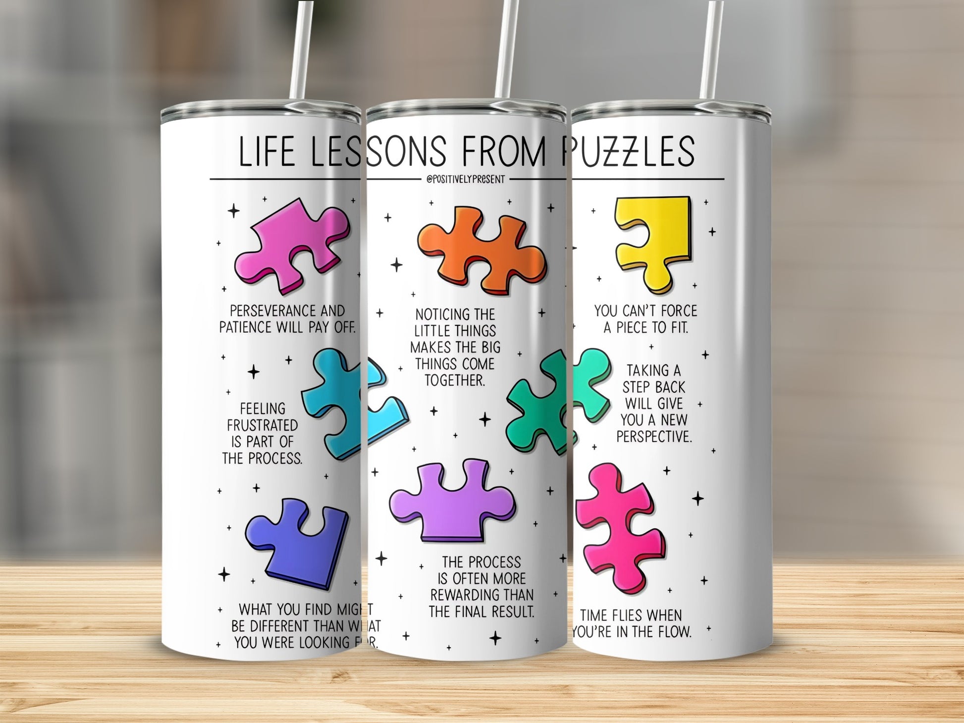 Inspiring Life Lessons from Puzzles Tumbler