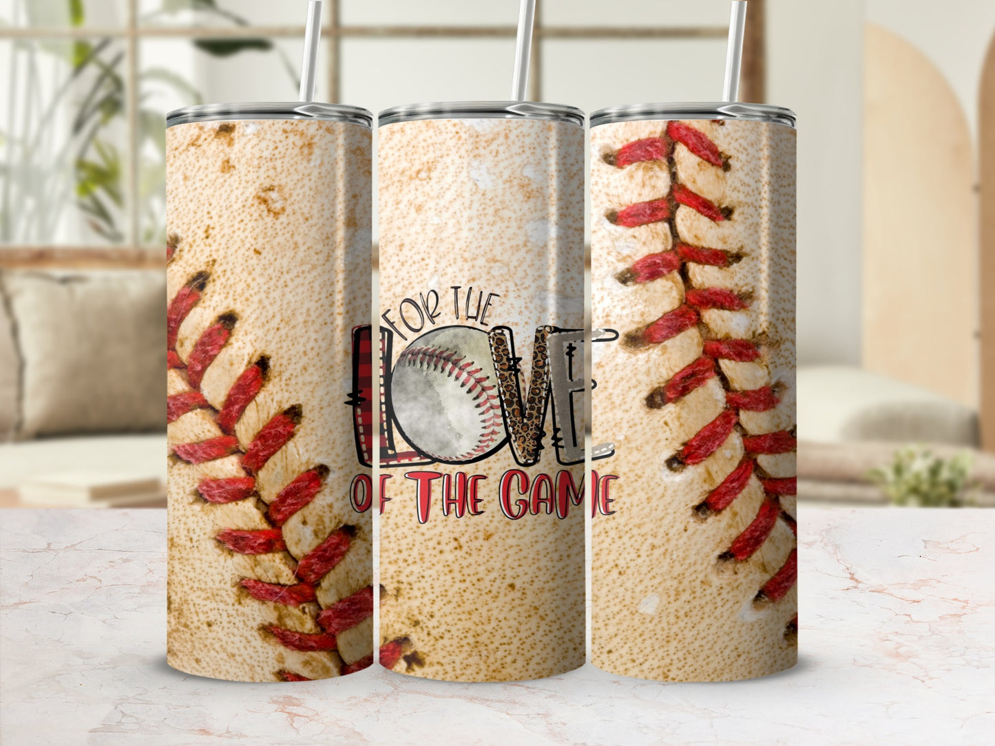For the Love of the Game Baseball Tumbler