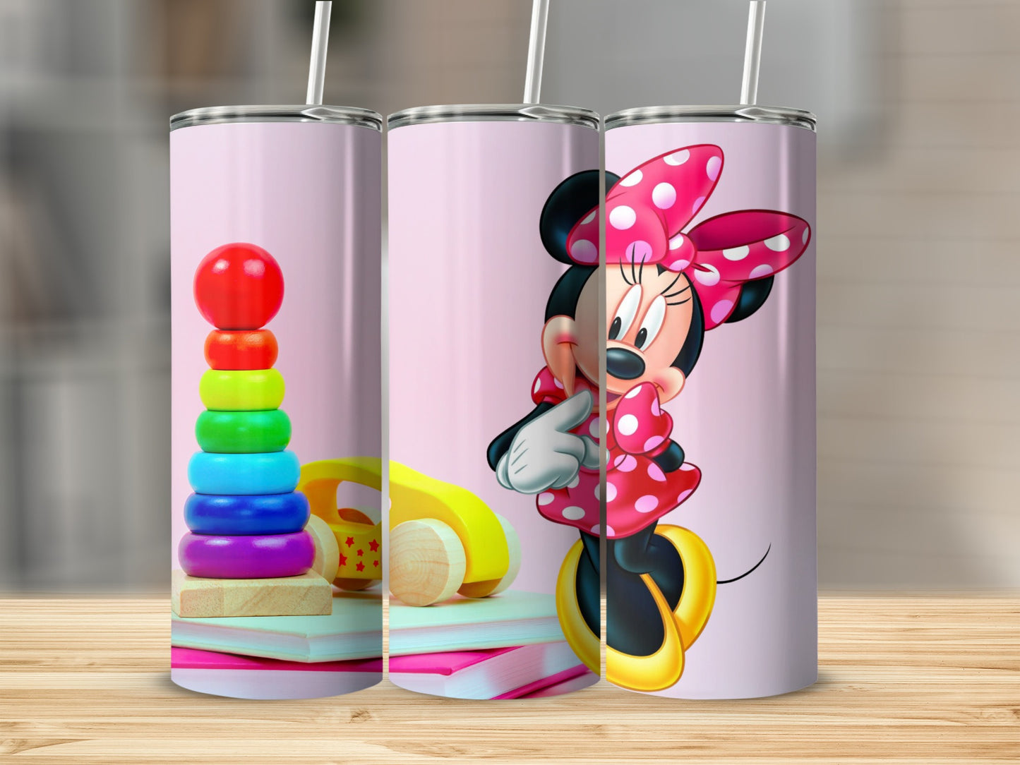 Minnie Mouse and Rainbow Stacking Toy Tumbler