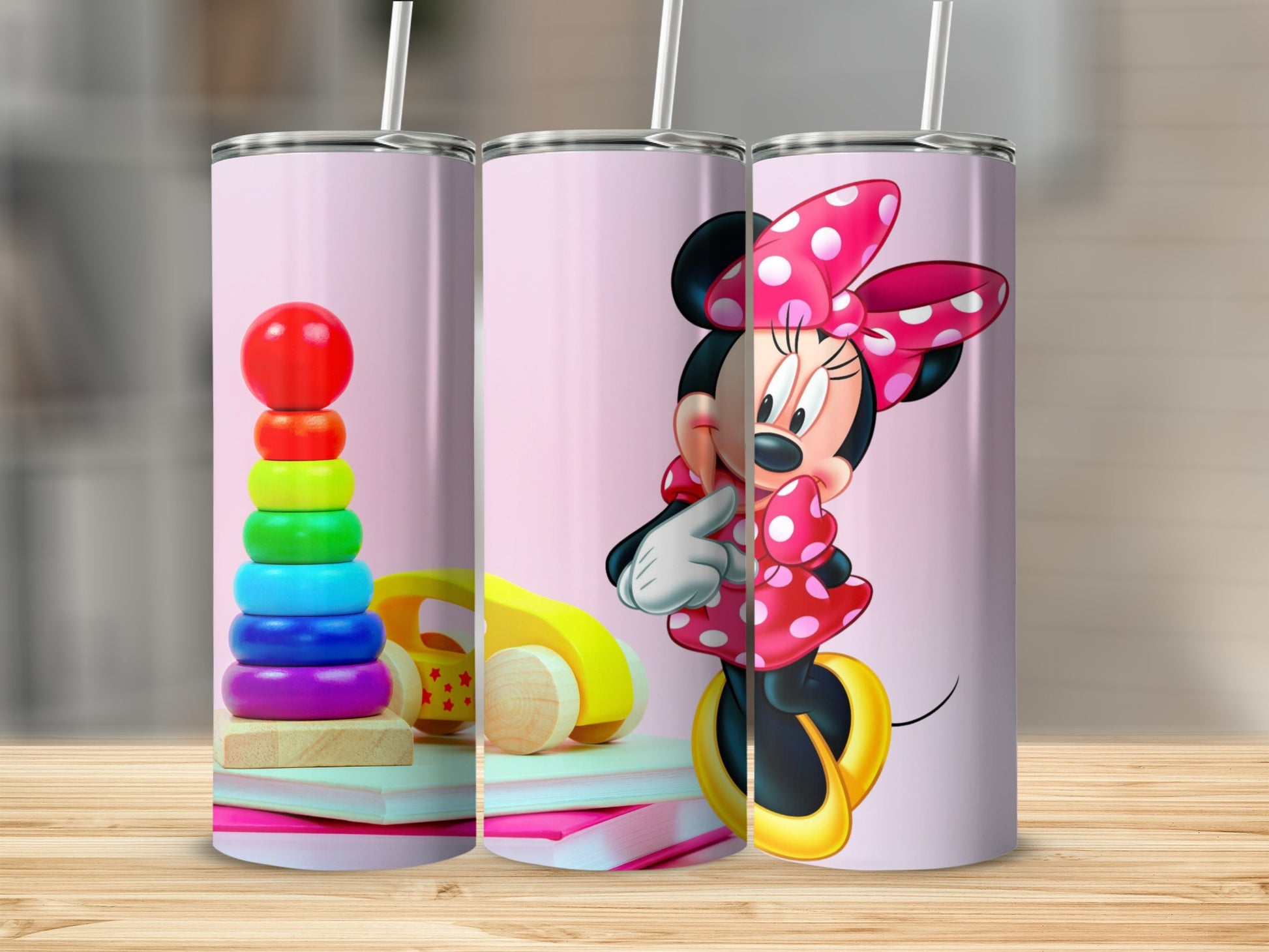 Minnie Mouse and Rainbow Stacking Toy Tumbler