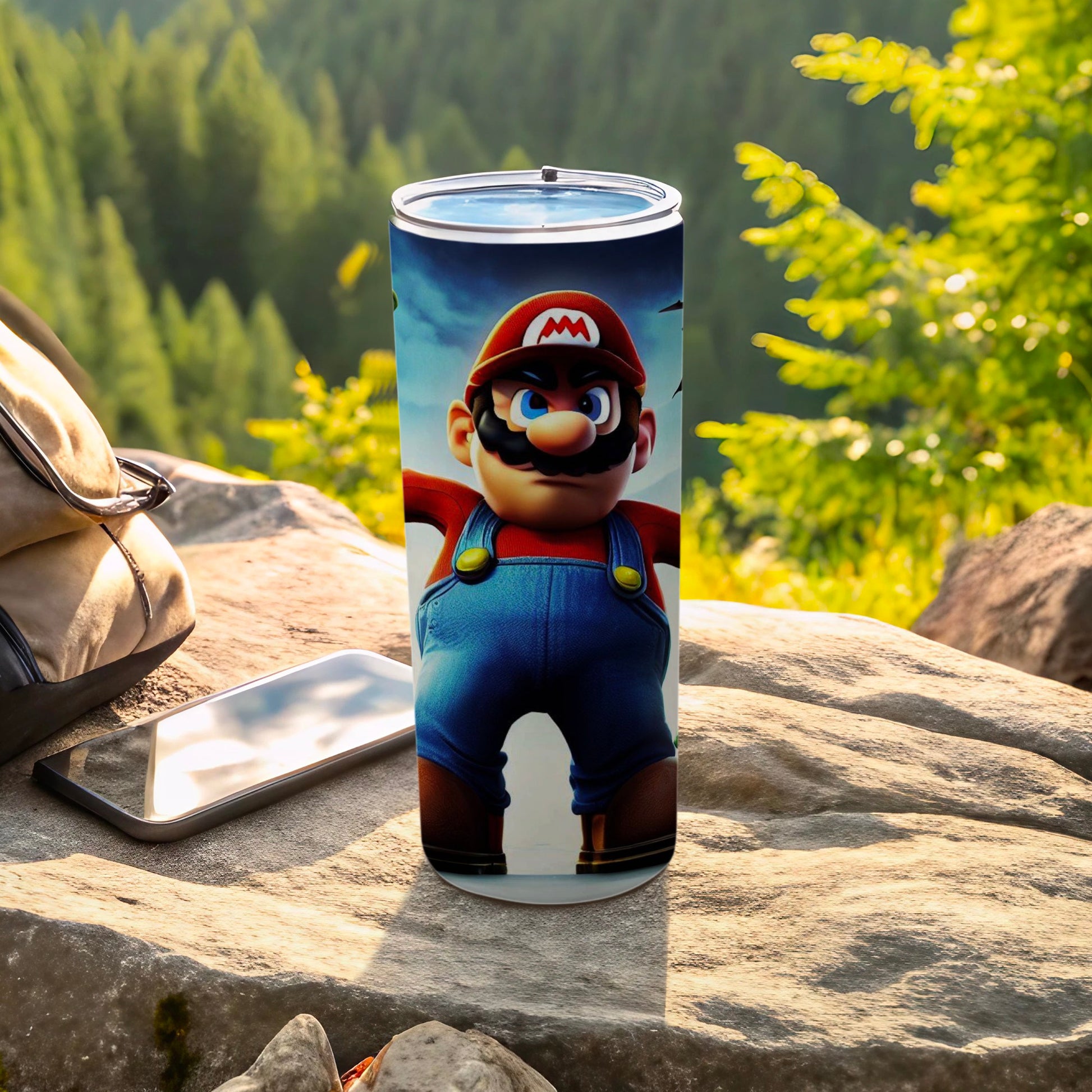 Super Mario Character Travel Tumbler for Gaming Fans