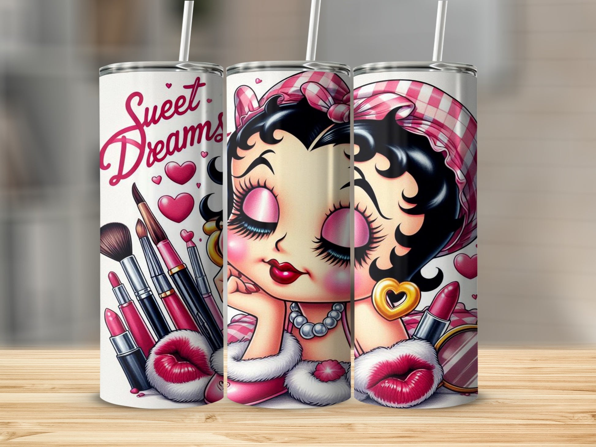 Sweet Dreams Makeup Theme Tumbler
