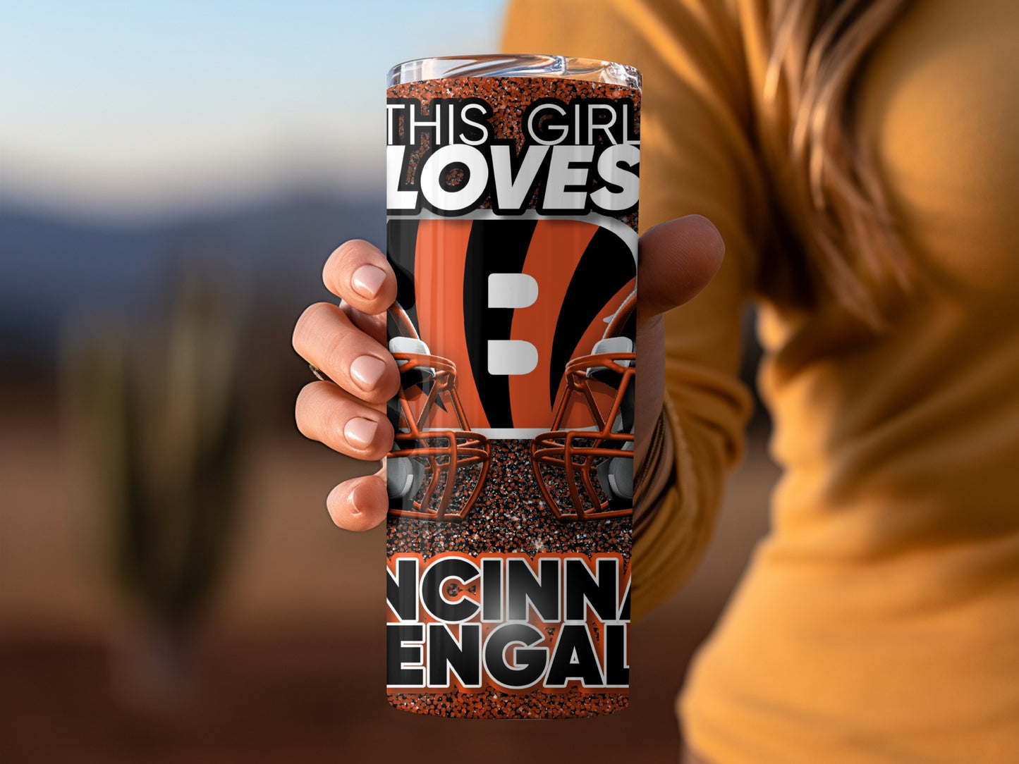THIS GIRL LOVES Cincinnati Bengals Football Team Tumblers
