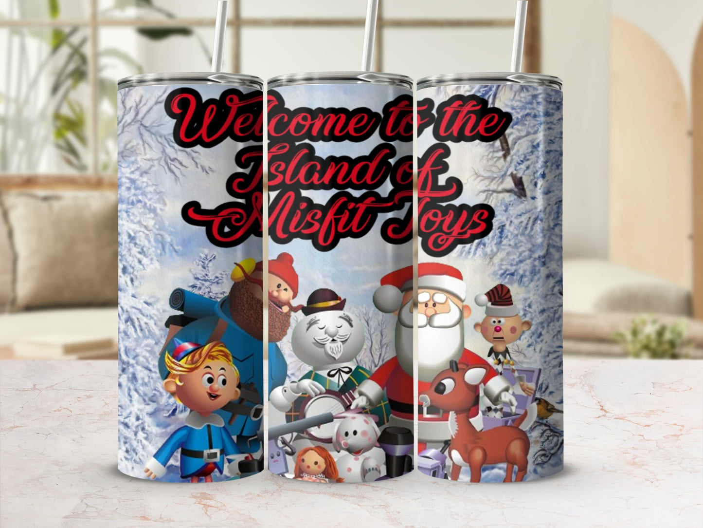 Welcome to the Island of Misfit Toys tumbler