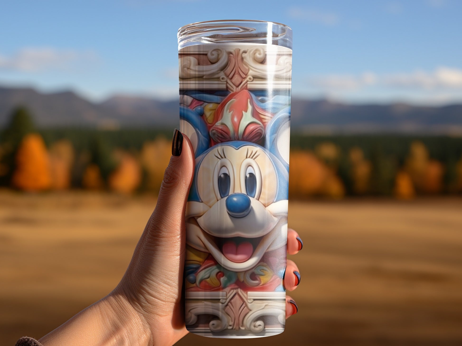 Colorful Character Artwork Insulated Tumbler Cup
