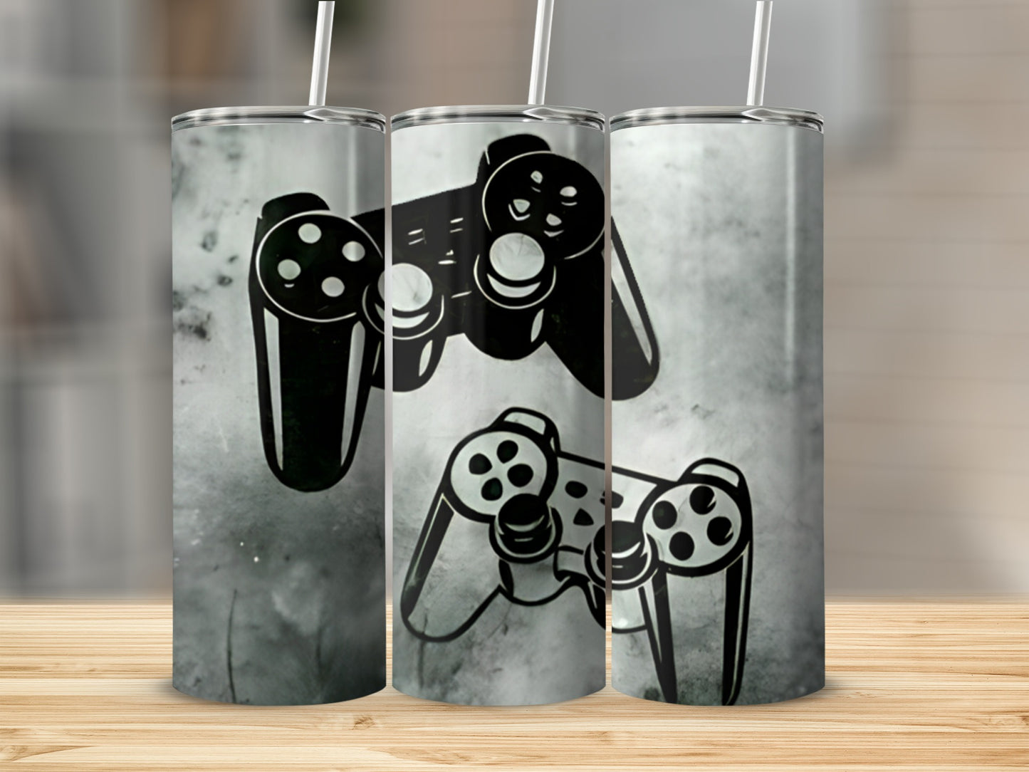 Retro Video Game Art Printed Tumbler Collection