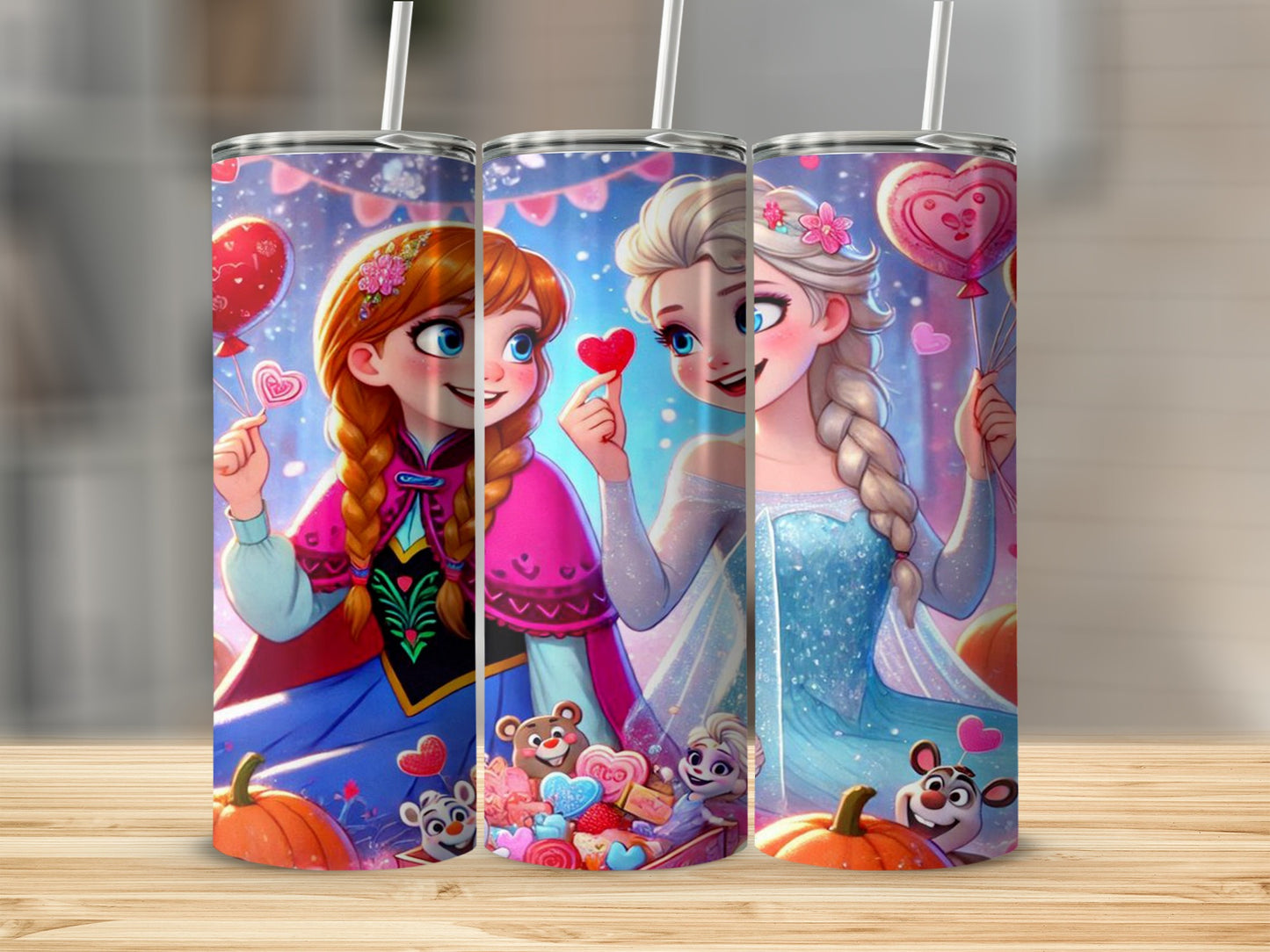 Frozen Characters Themed Tumbler for Kids and Adults