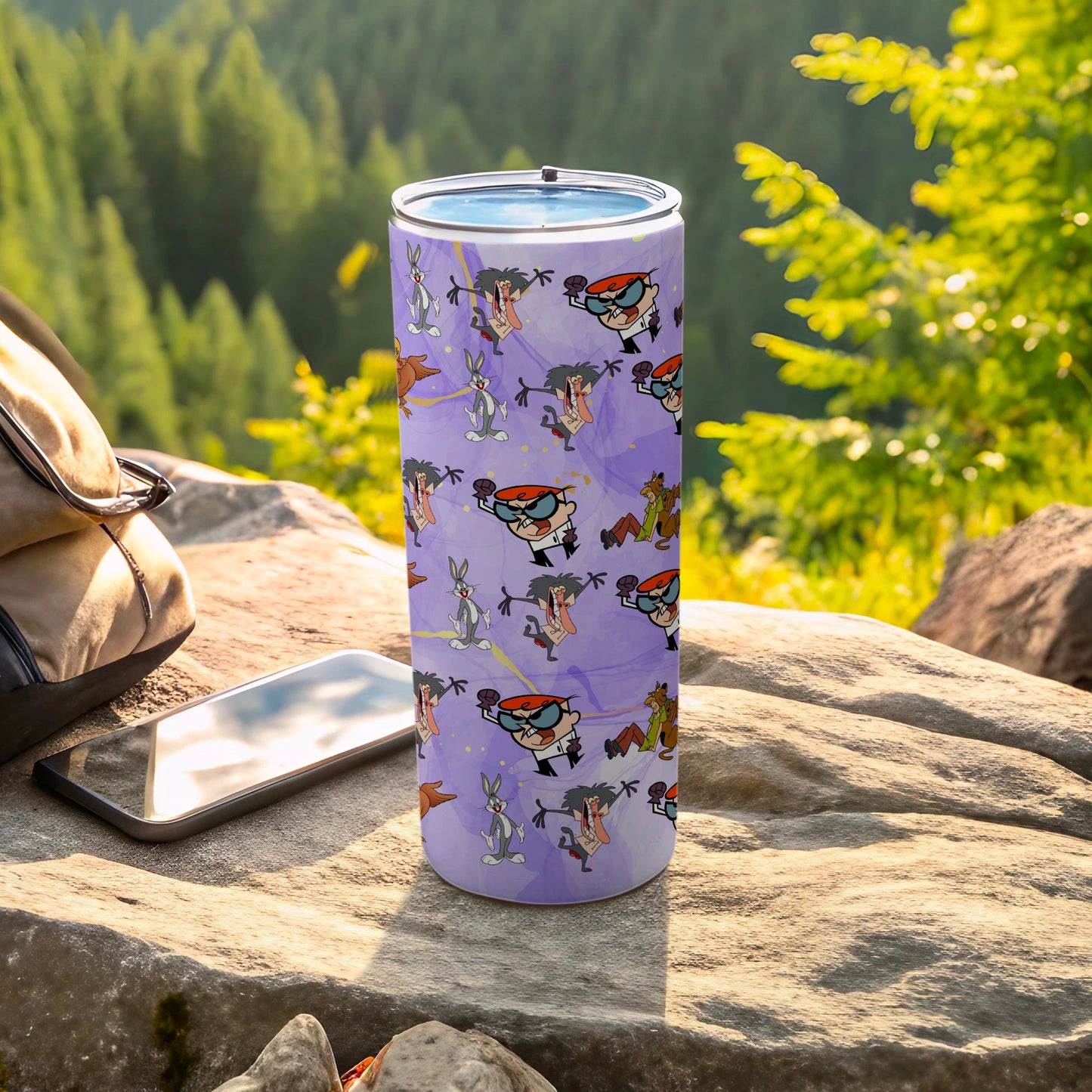 Fun Cartoon Characters Outdoor Adventure Tumbler
