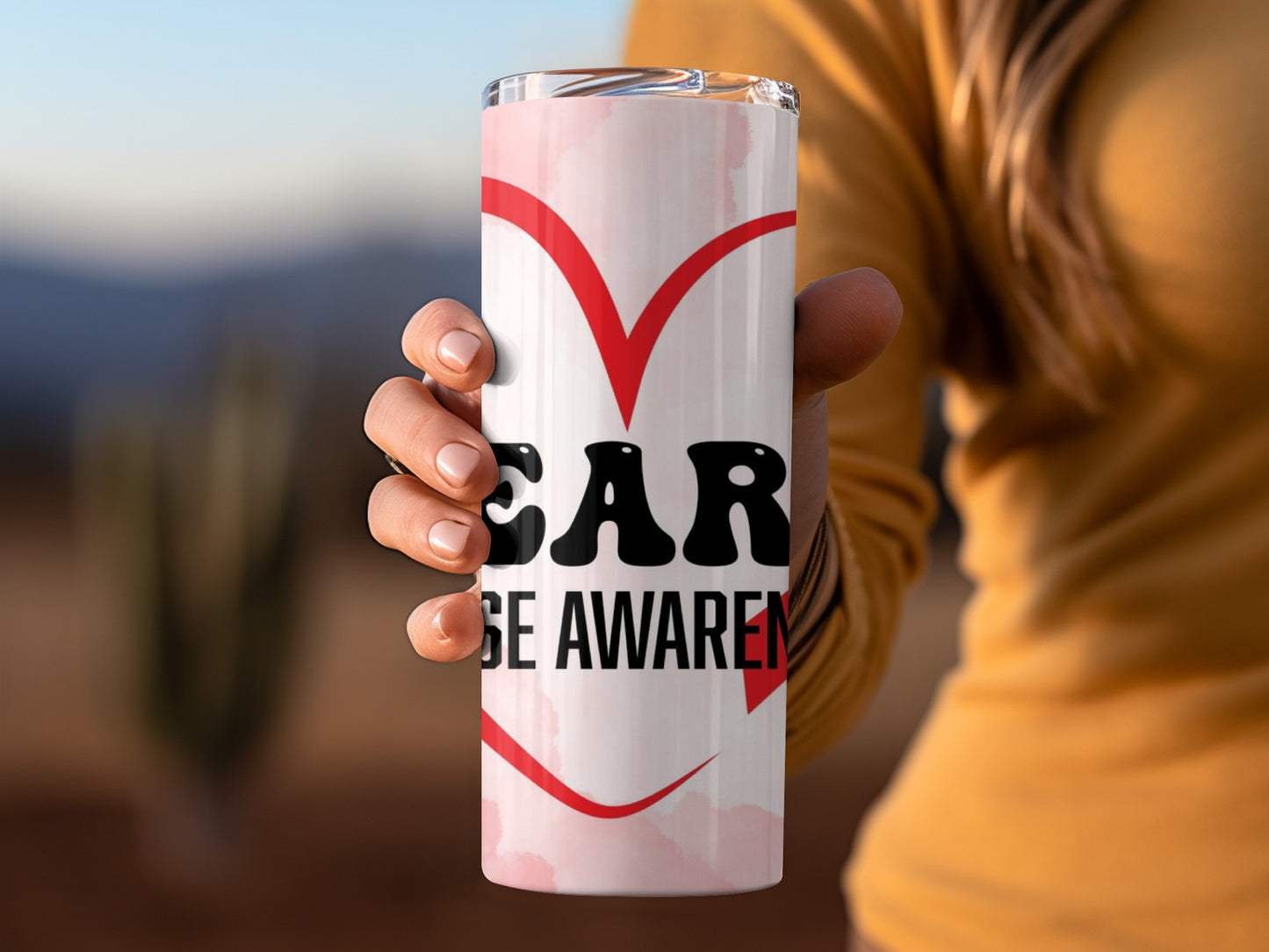 Breast Cancer Awareness Motivational Tumbler