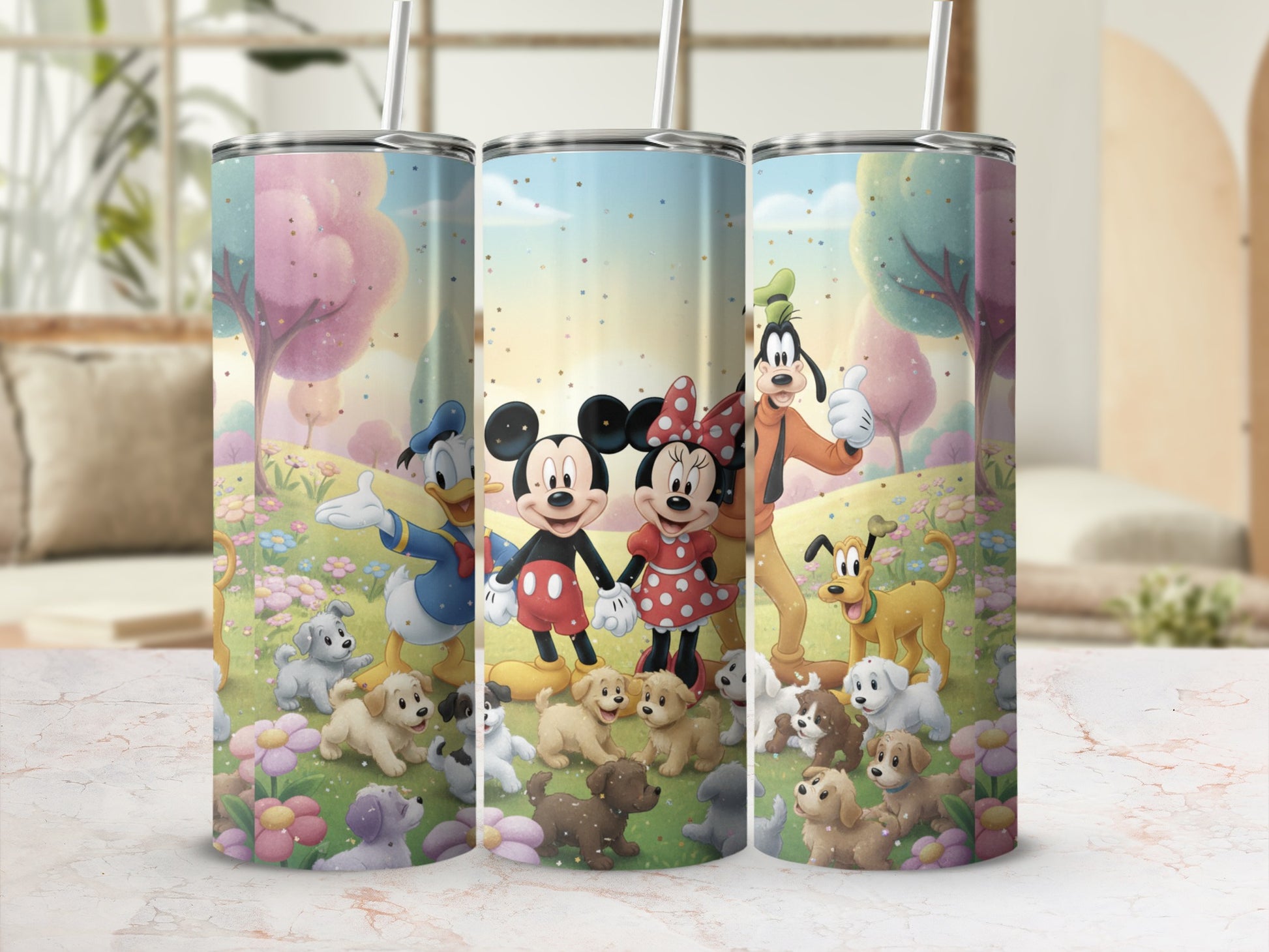Disney Character Friends Themed Tumblers Set