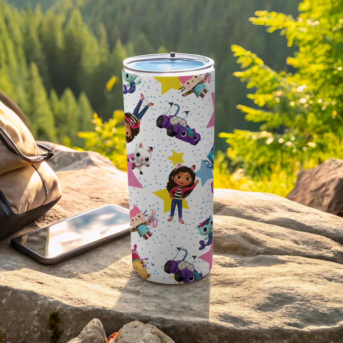 Colorful Character and Stars Insulated Tumbler