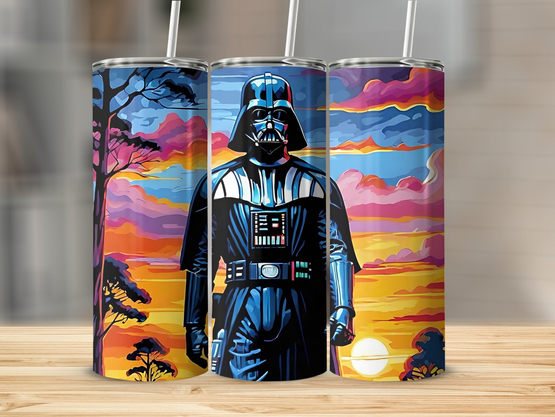 Dark Lord Pop Art Vibrant Sunset Tumbler product type