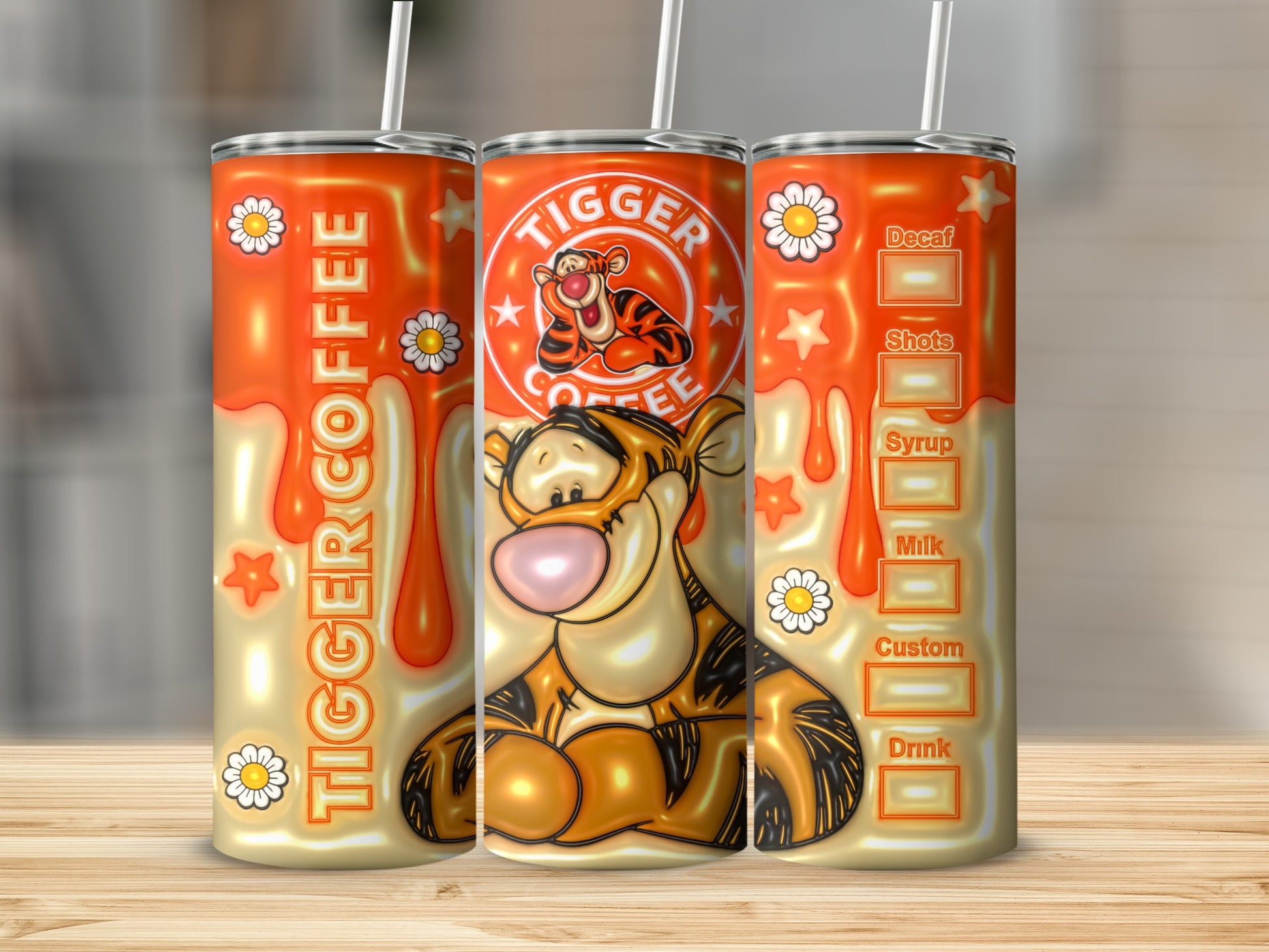 Tigger Coffee Customized Tumbler for Beverages