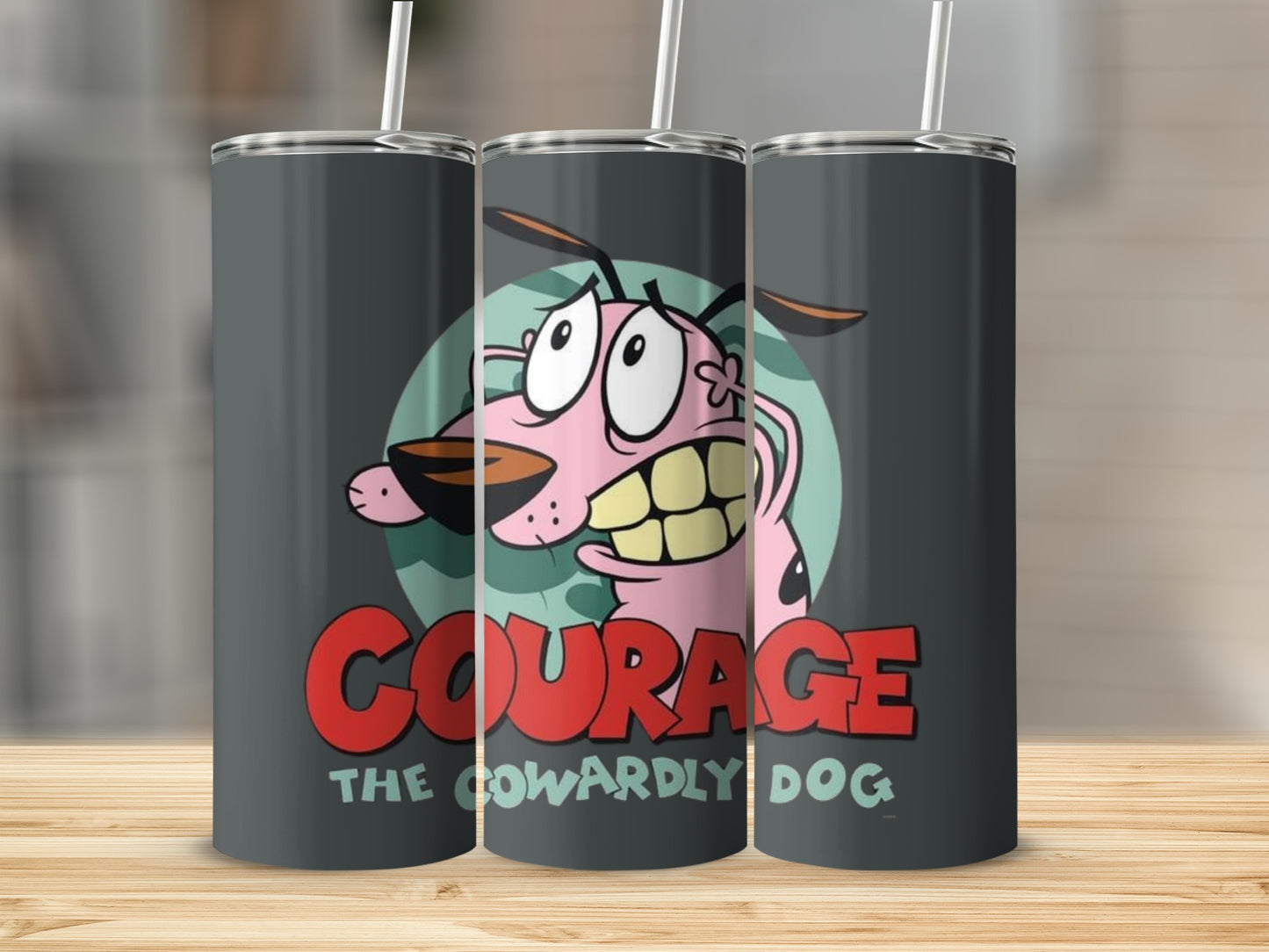 Courage the Cowardly Dog Tumbler Cup