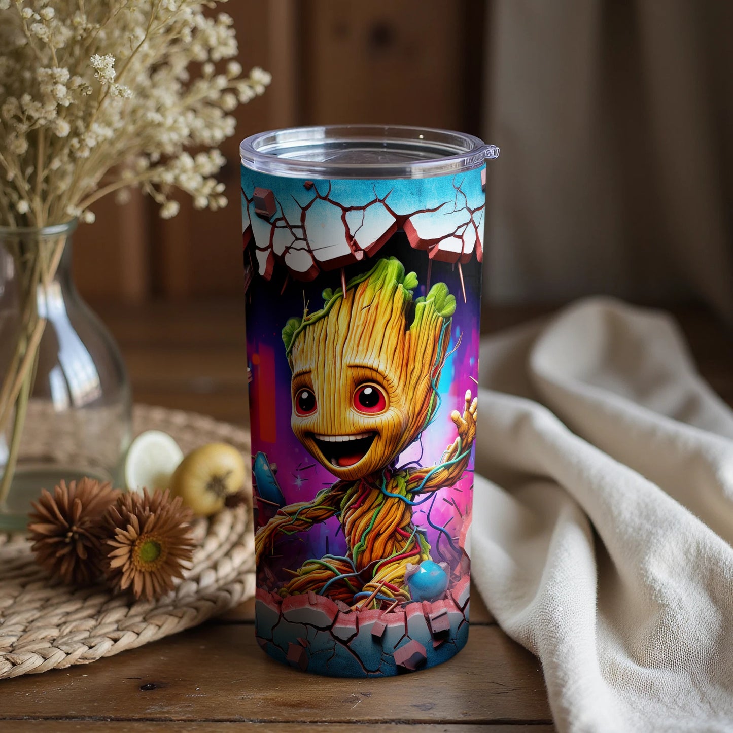 Adorable Baby Groot Tumbler for Marvel Fans
