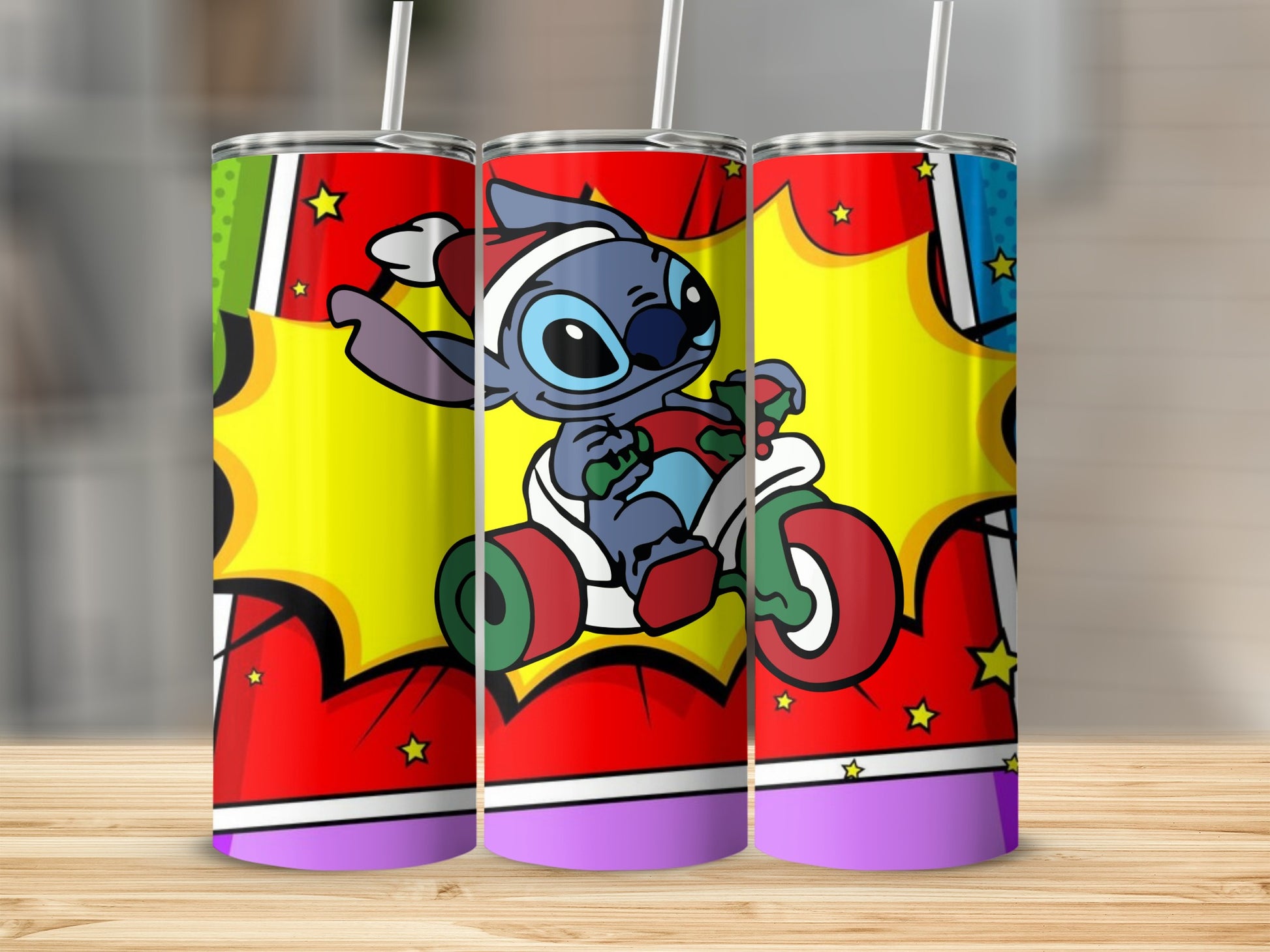 Comic Book Style Character Themed Tumblers