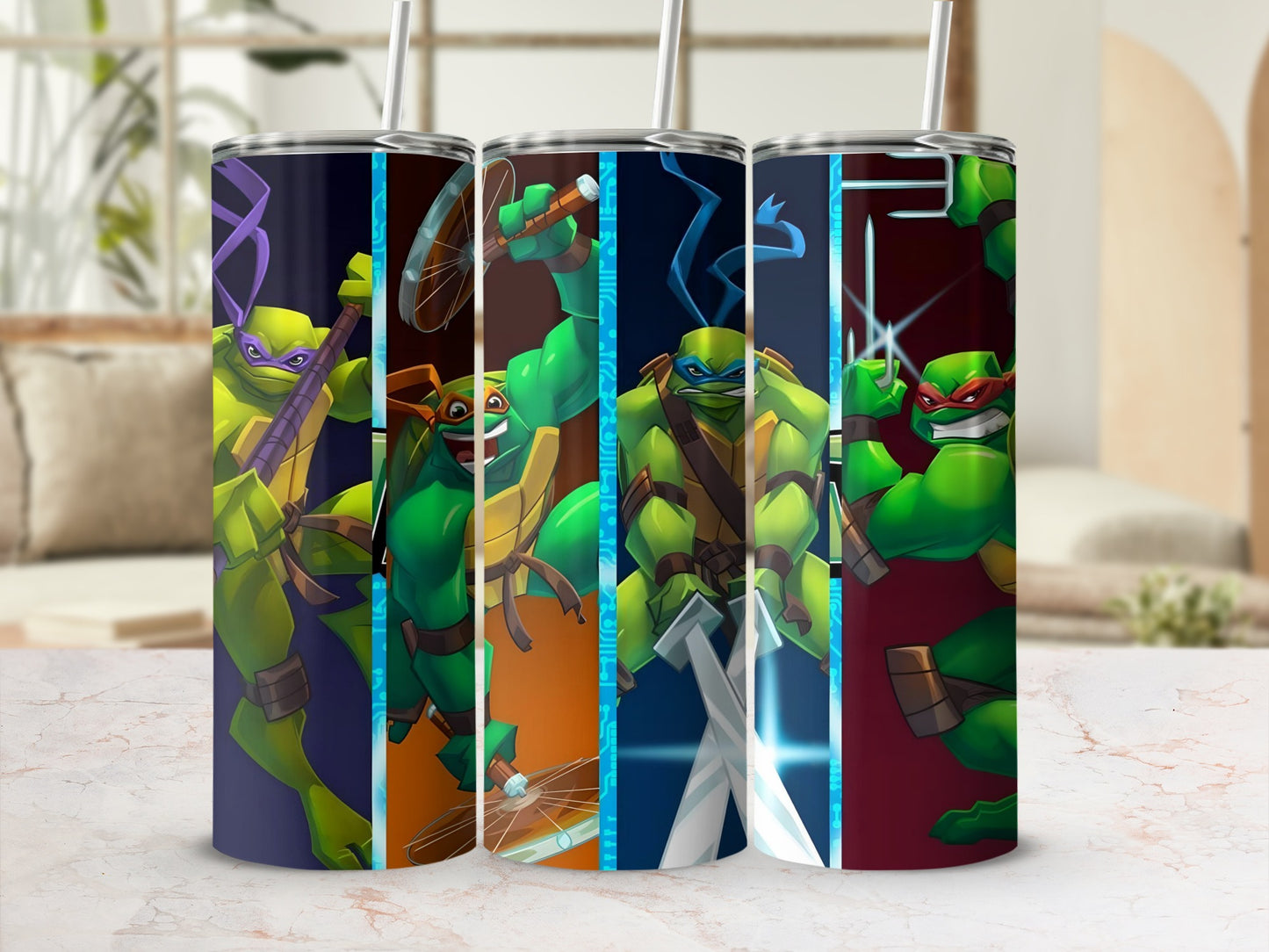Teenage Mutant Ninja Turtles Tumbler Set with Straws