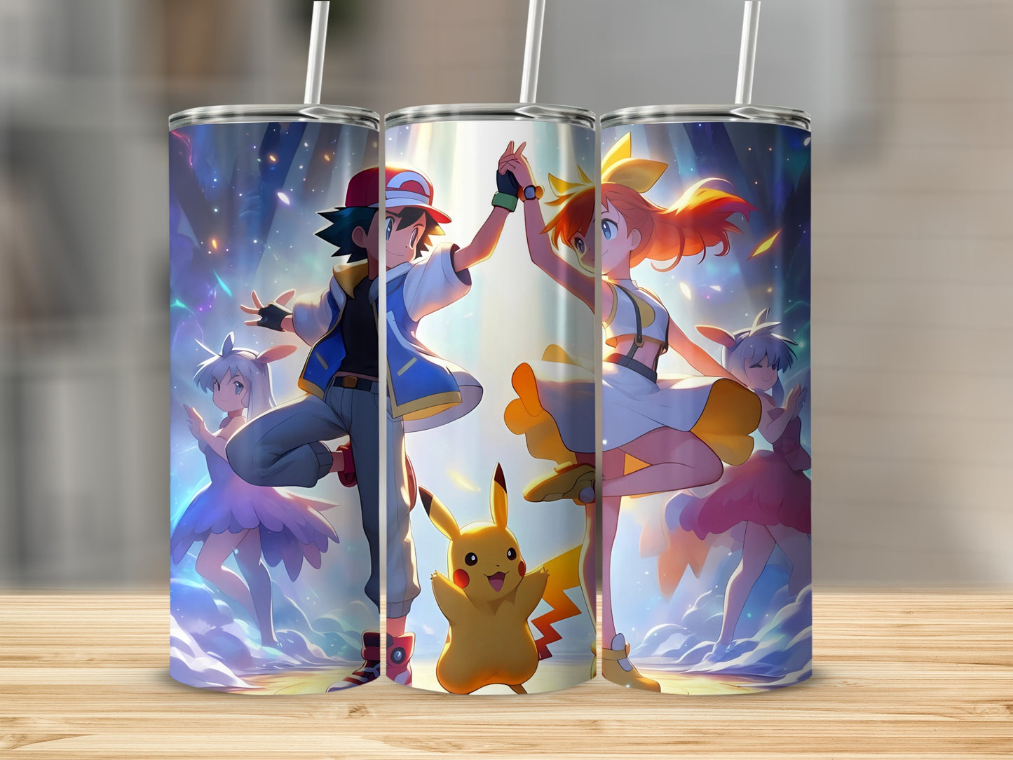 Vibrant Anime Character Design Stainless Steel Tumbler